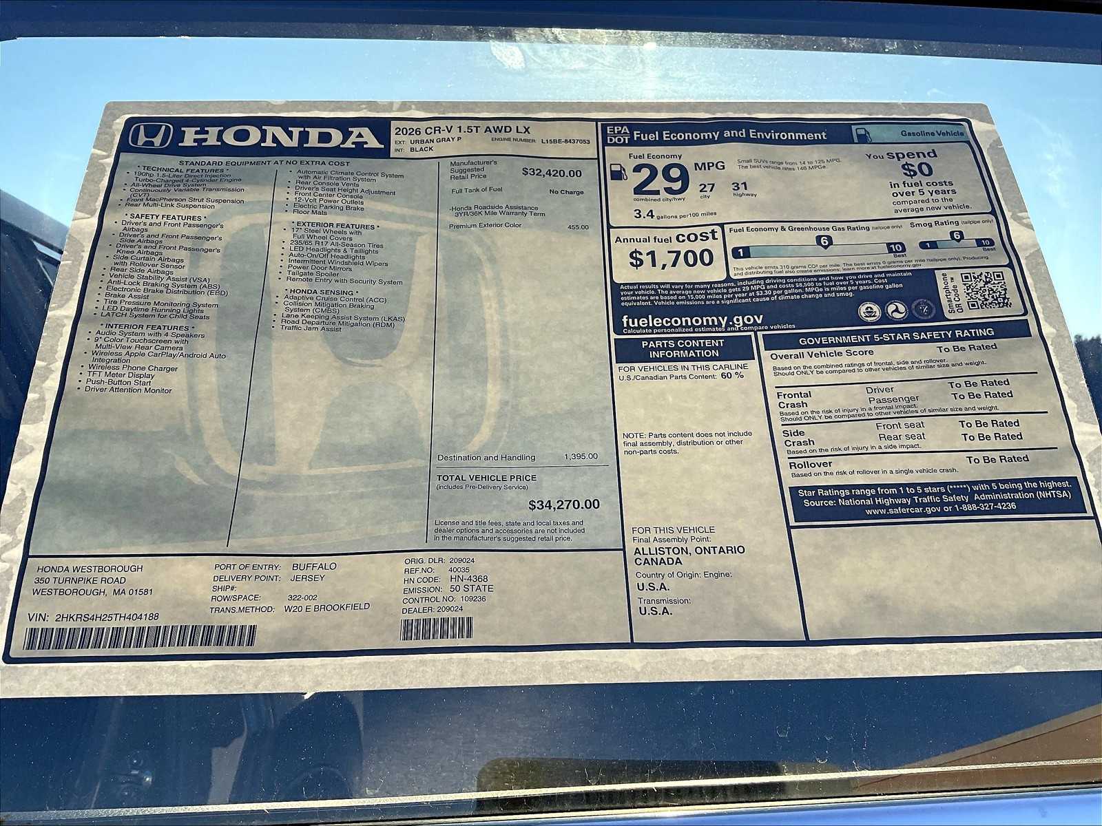 2026 Honda CR-V LX - Photo 18