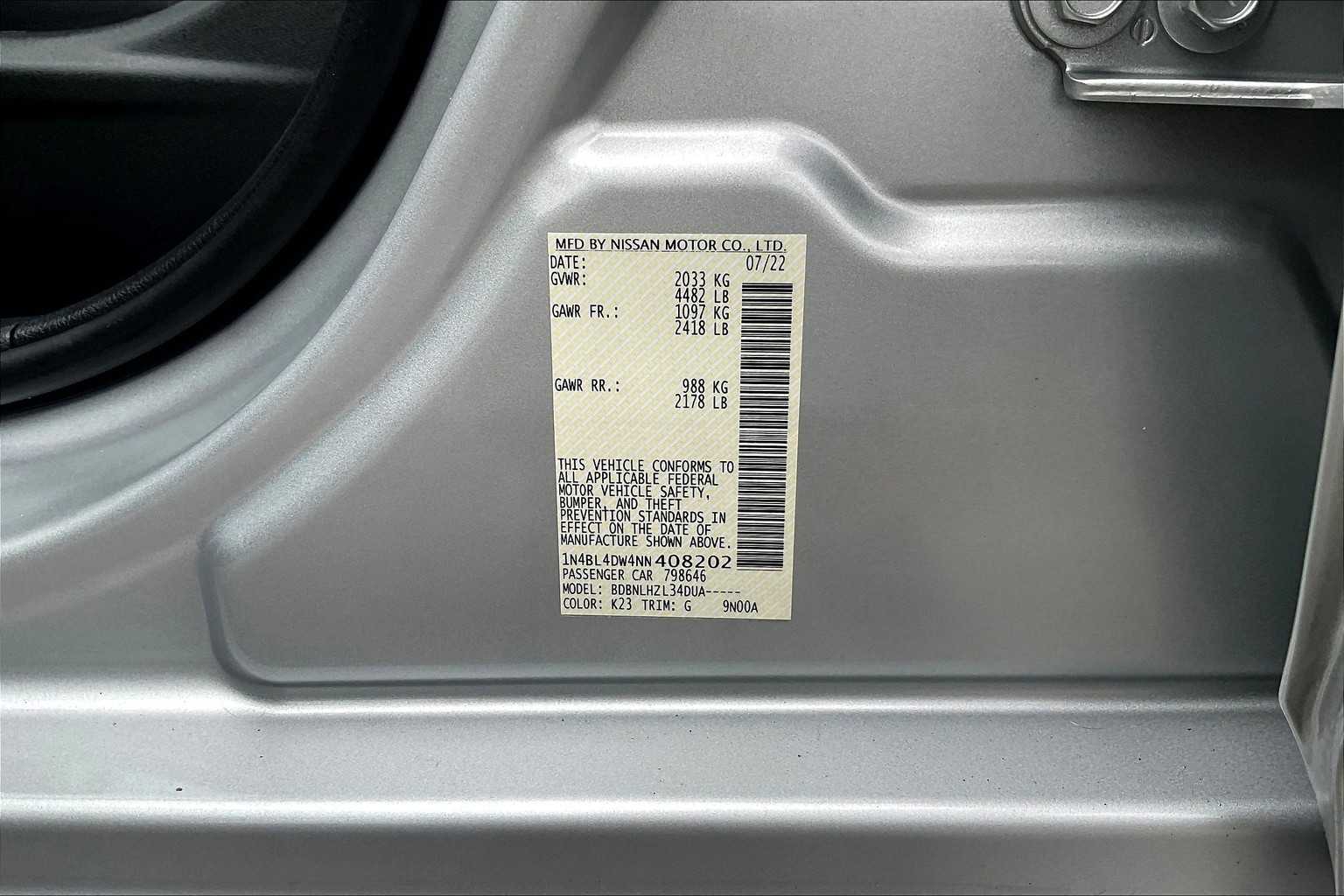2022 Nissan Altima 2.5 SV - Photo 35
