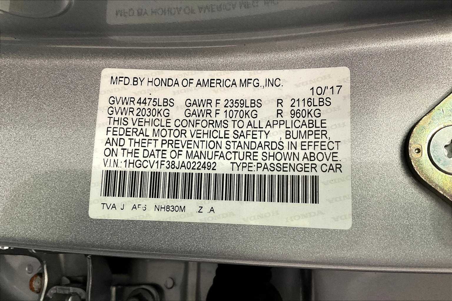 2018 Honda Accord Sport 1.5T - Photo 35