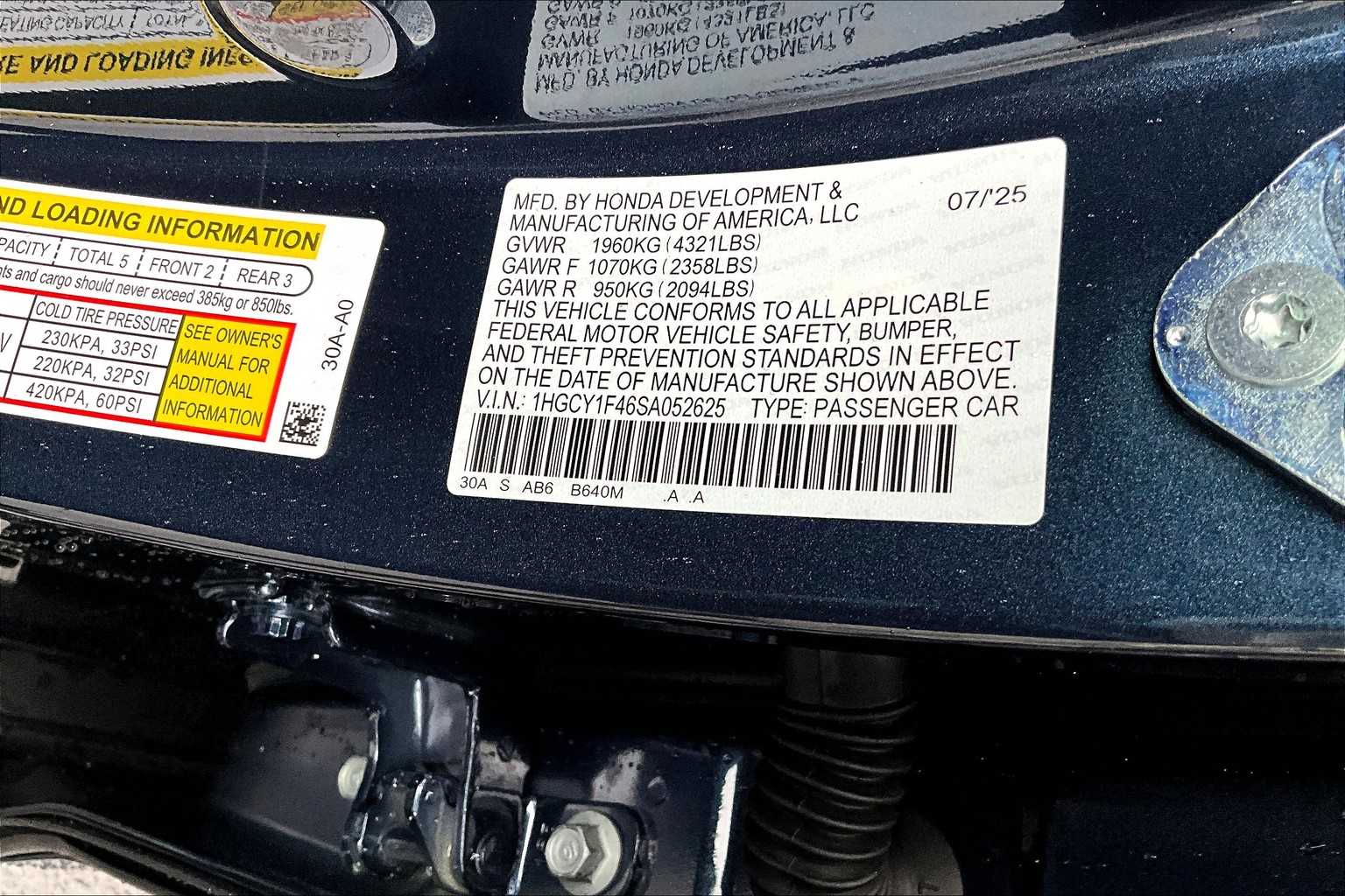 2025 Honda Accord SE - Photo 17