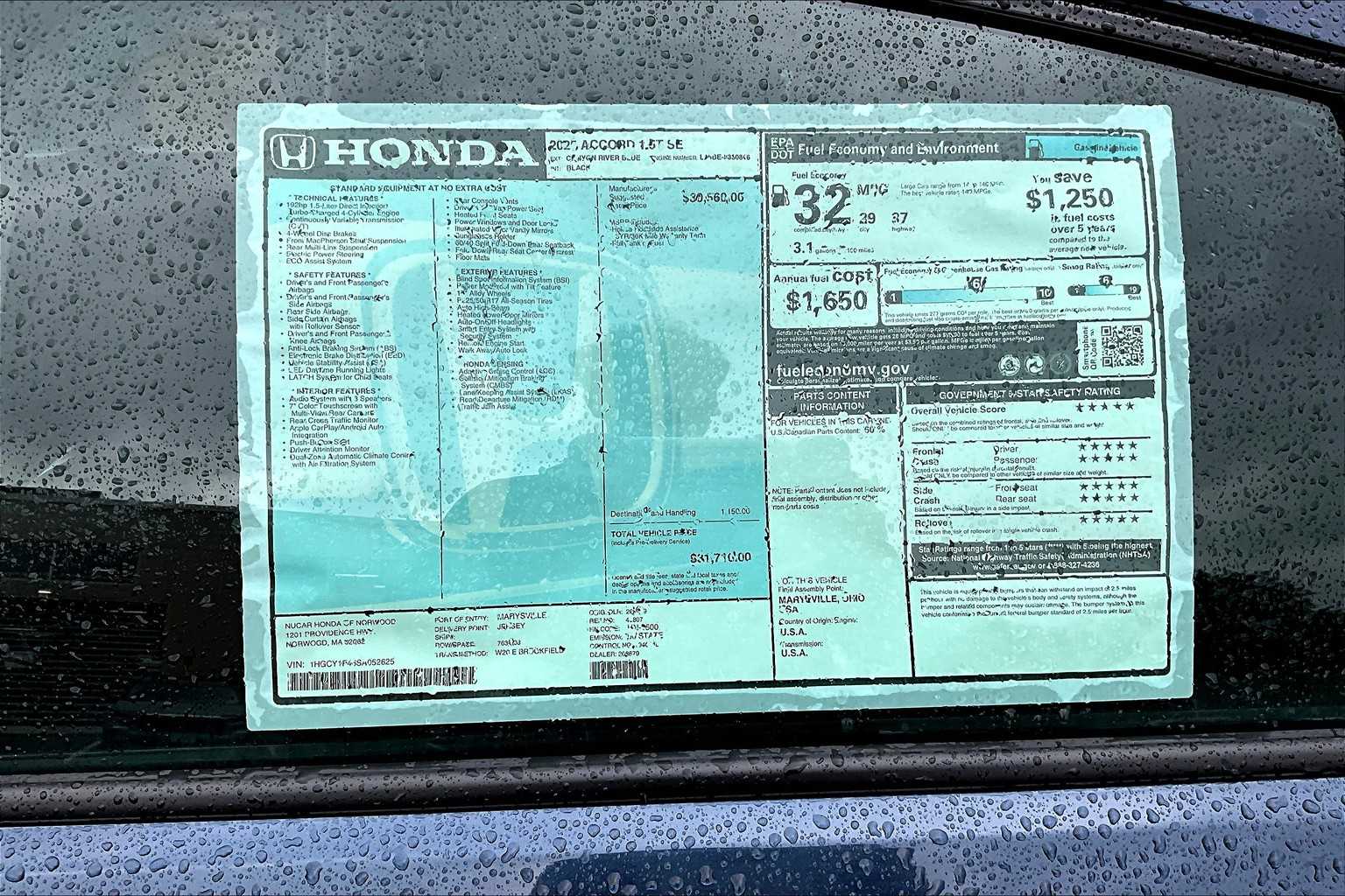2025 Honda Accord SE - Photo 18