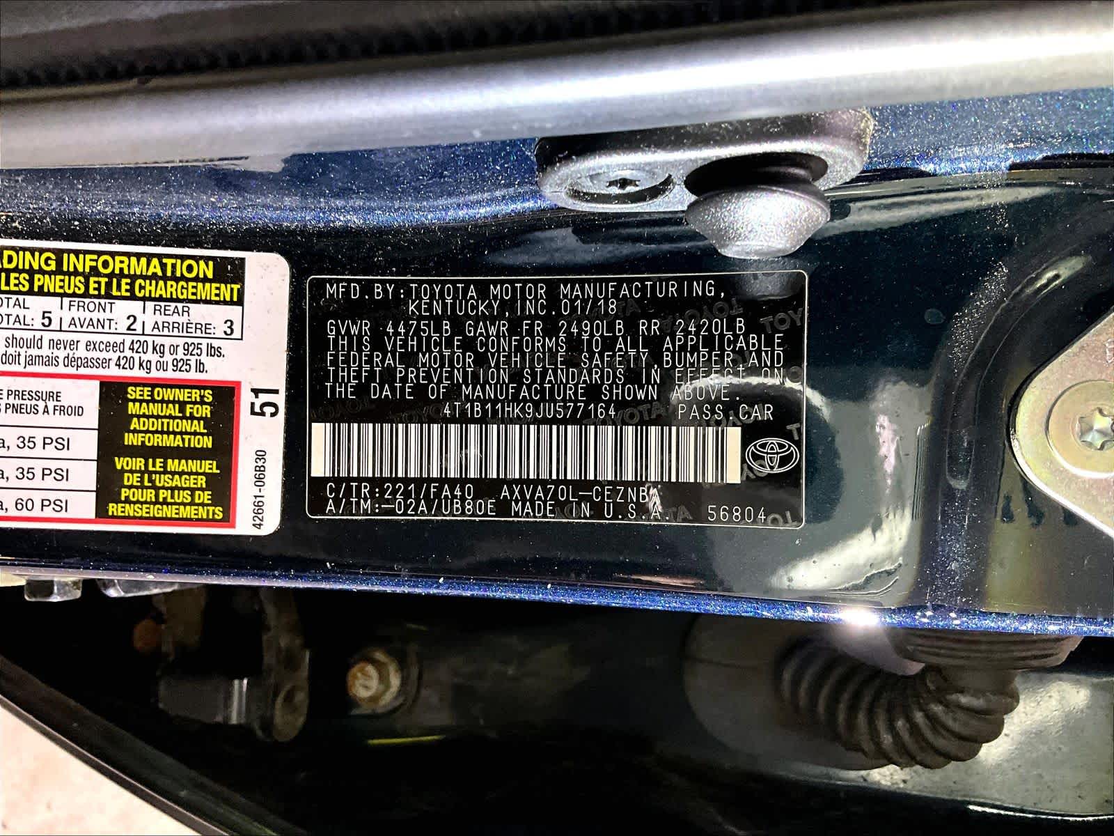 2018 Toyota Camry LE - Photo 6