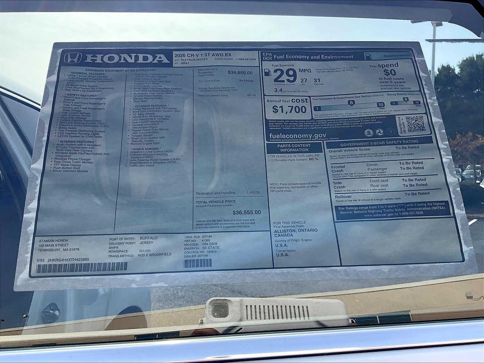 2026 Honda CR-V EX - Photo 18