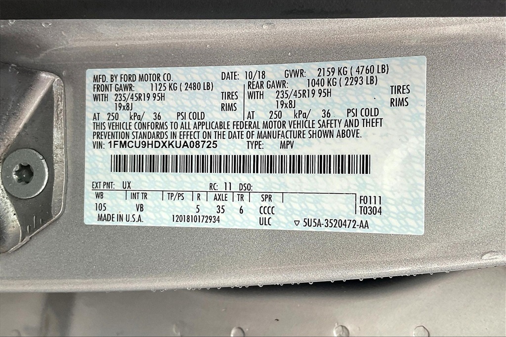 2019 Ford Escape SEL - Photo 31