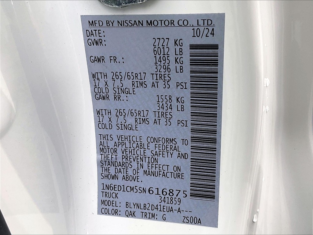 2025 Nissan Frontier SV - Photo 32