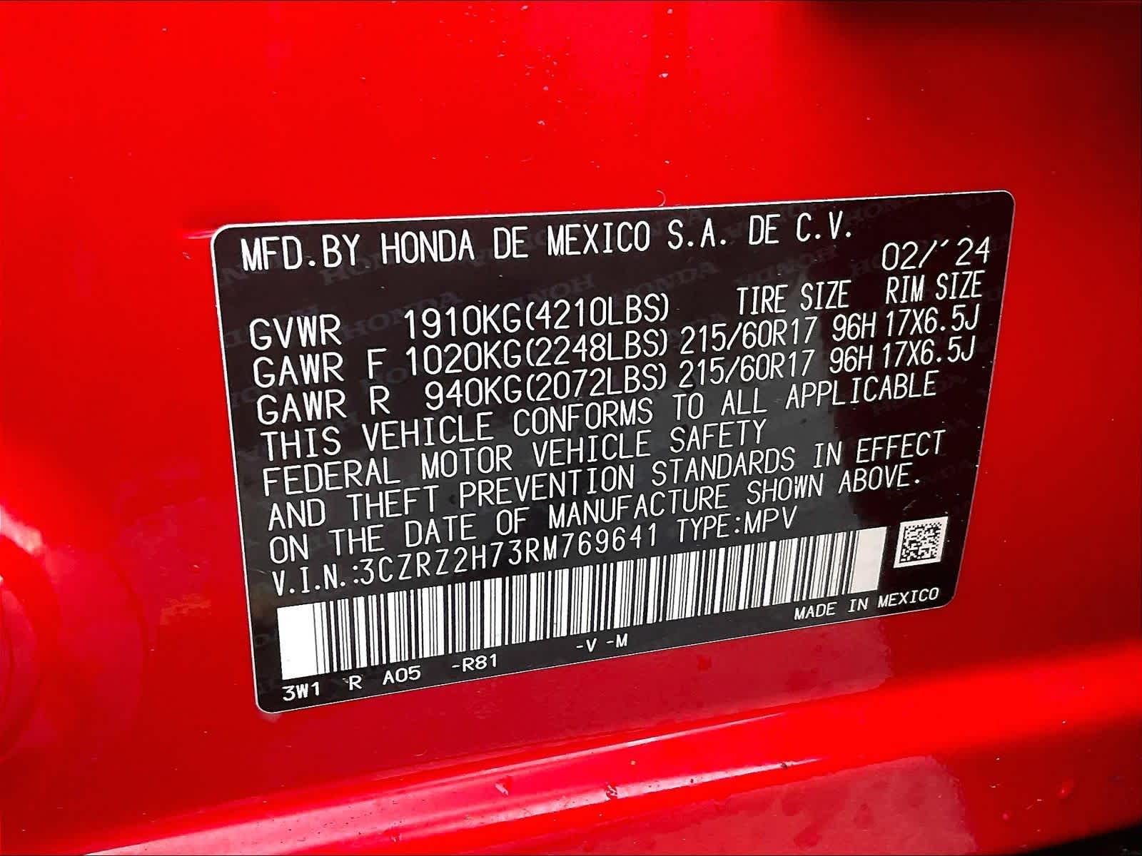 2024 Honda HR-V EX-L - Photo 36