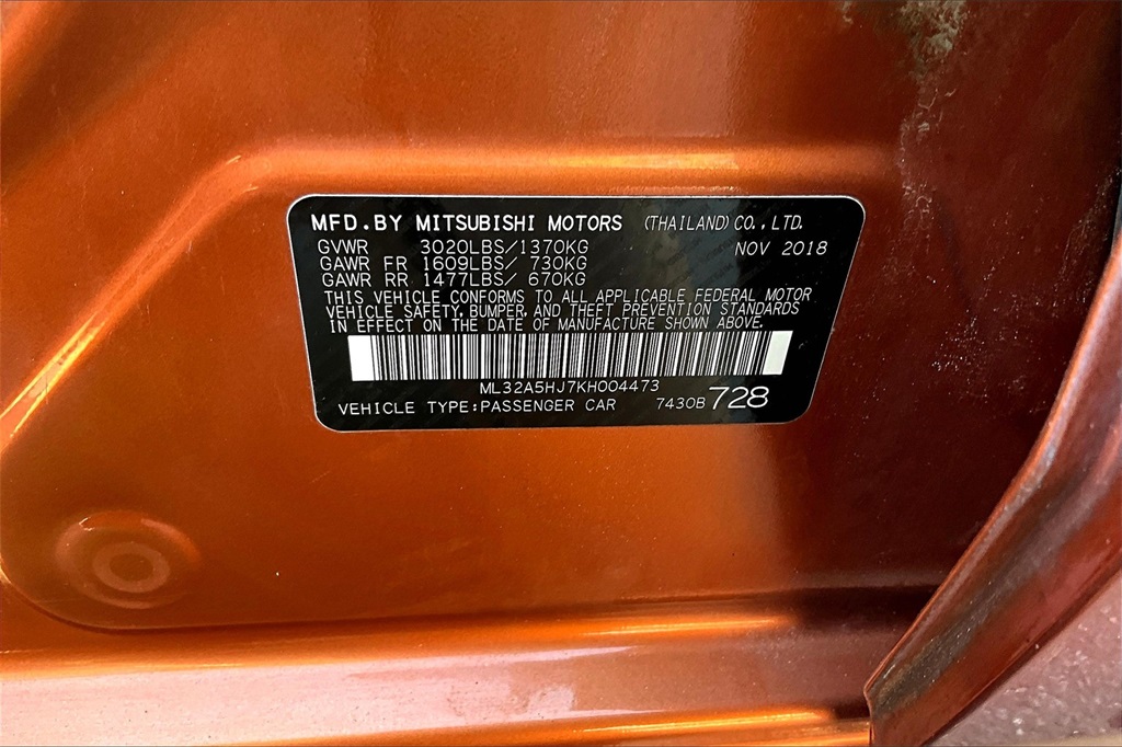 2019 Mitsubishi Mirage GT - Photo 35
