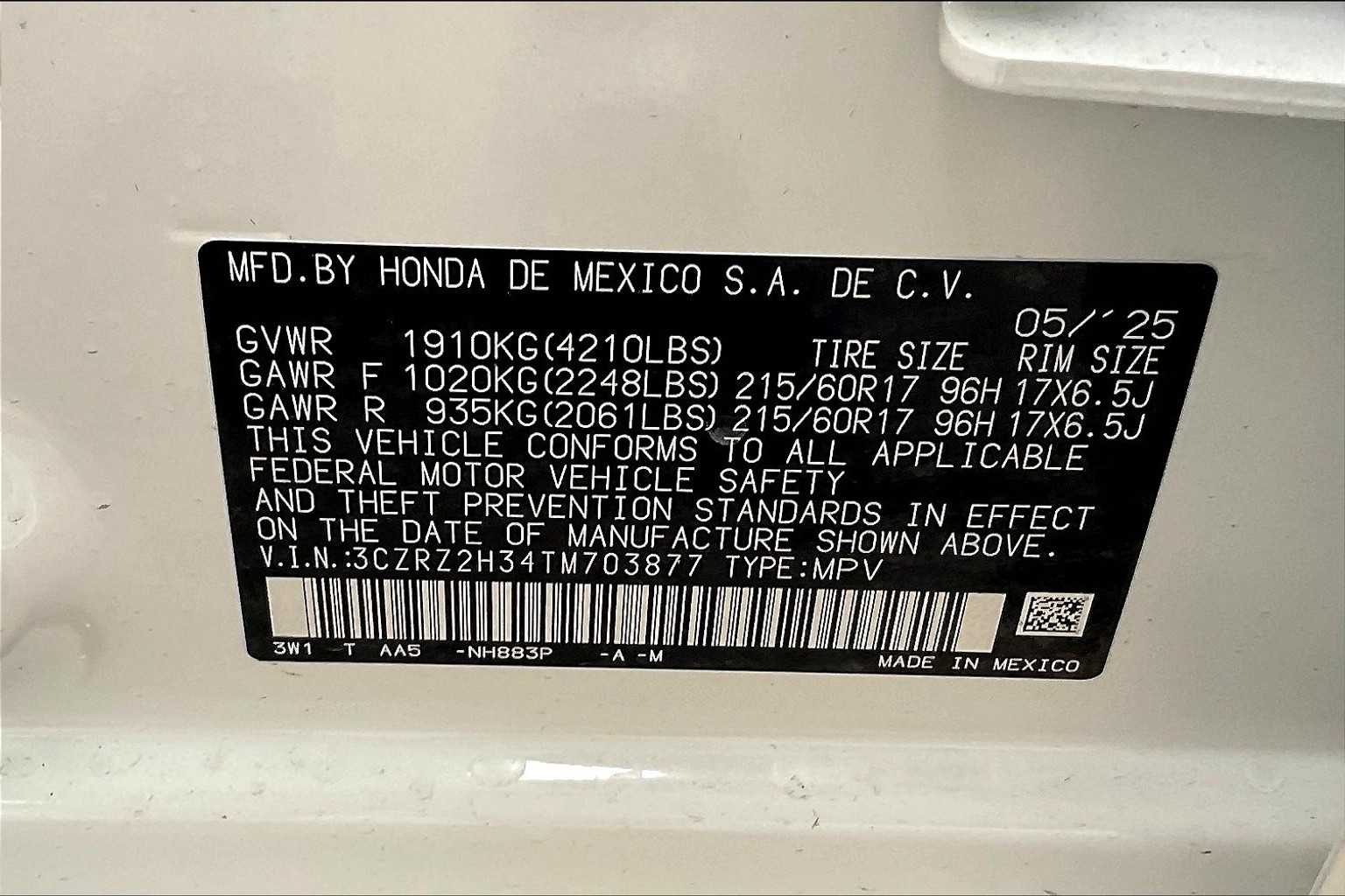 2026 Honda HR-V LX - Photo 17