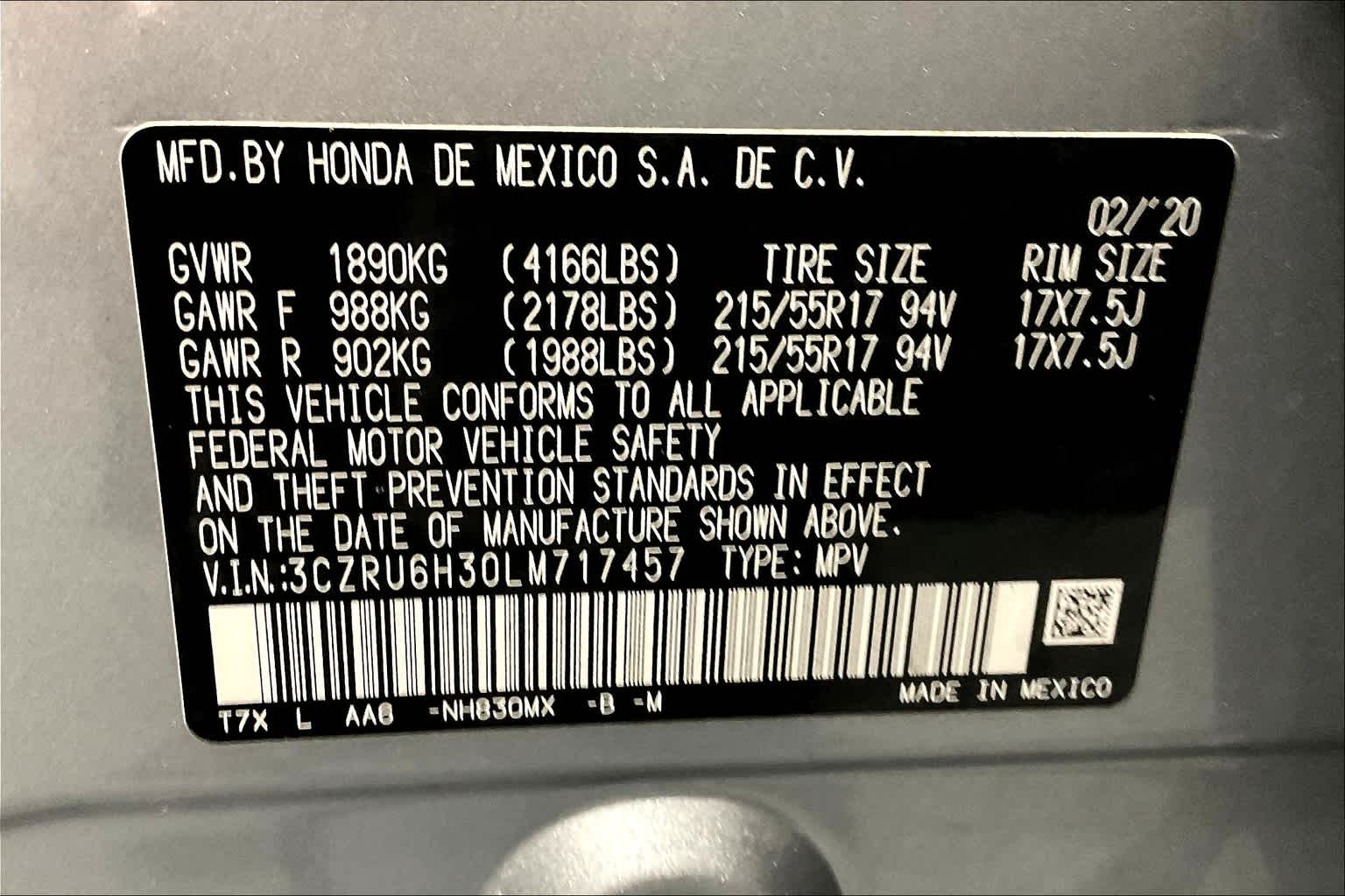 2020 Honda HR-V LX - Photo 35