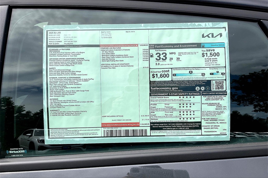 2025 Kia K4 LXS - Photo 17