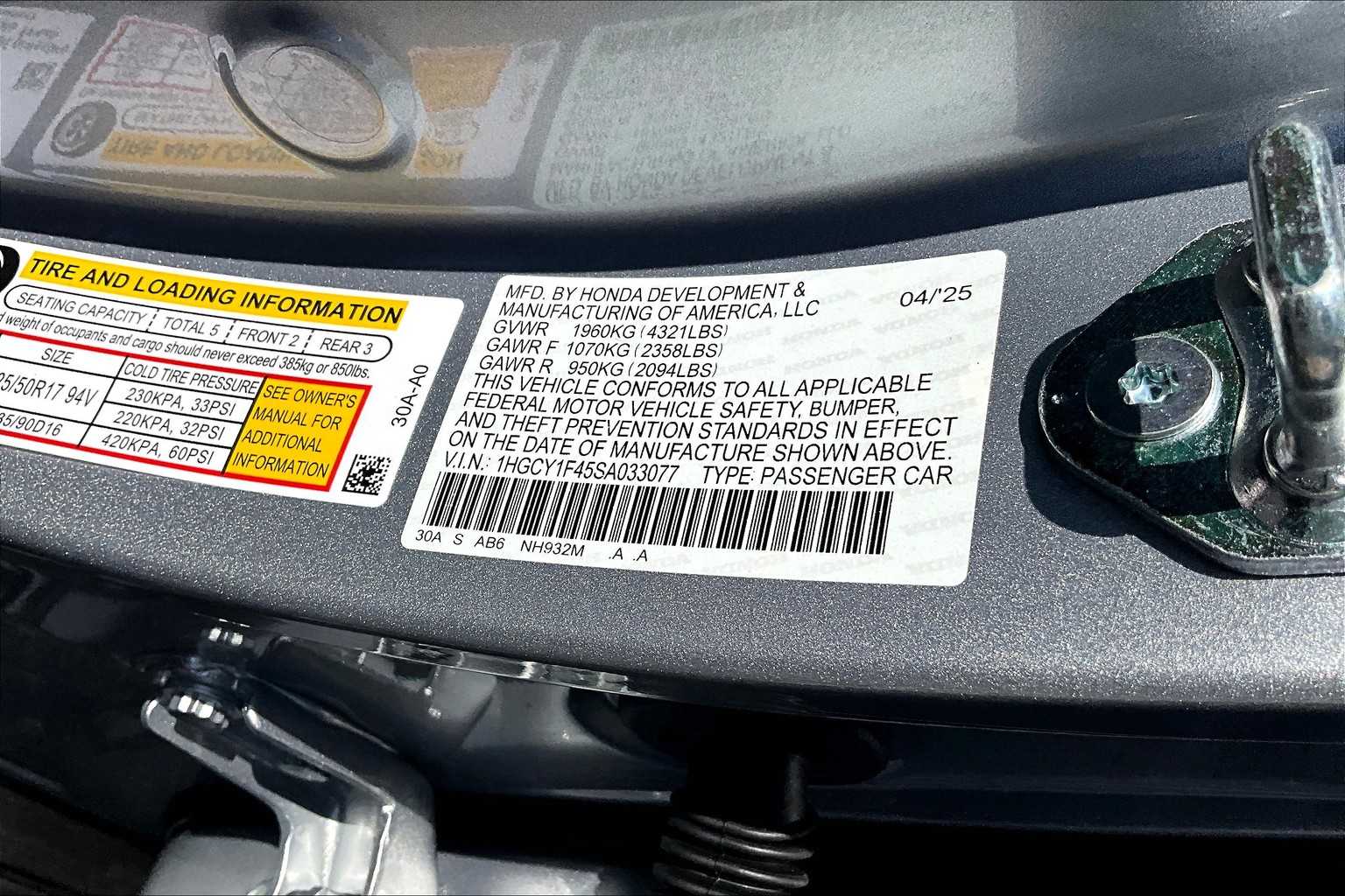 2025 Honda Accord SE - Photo 17