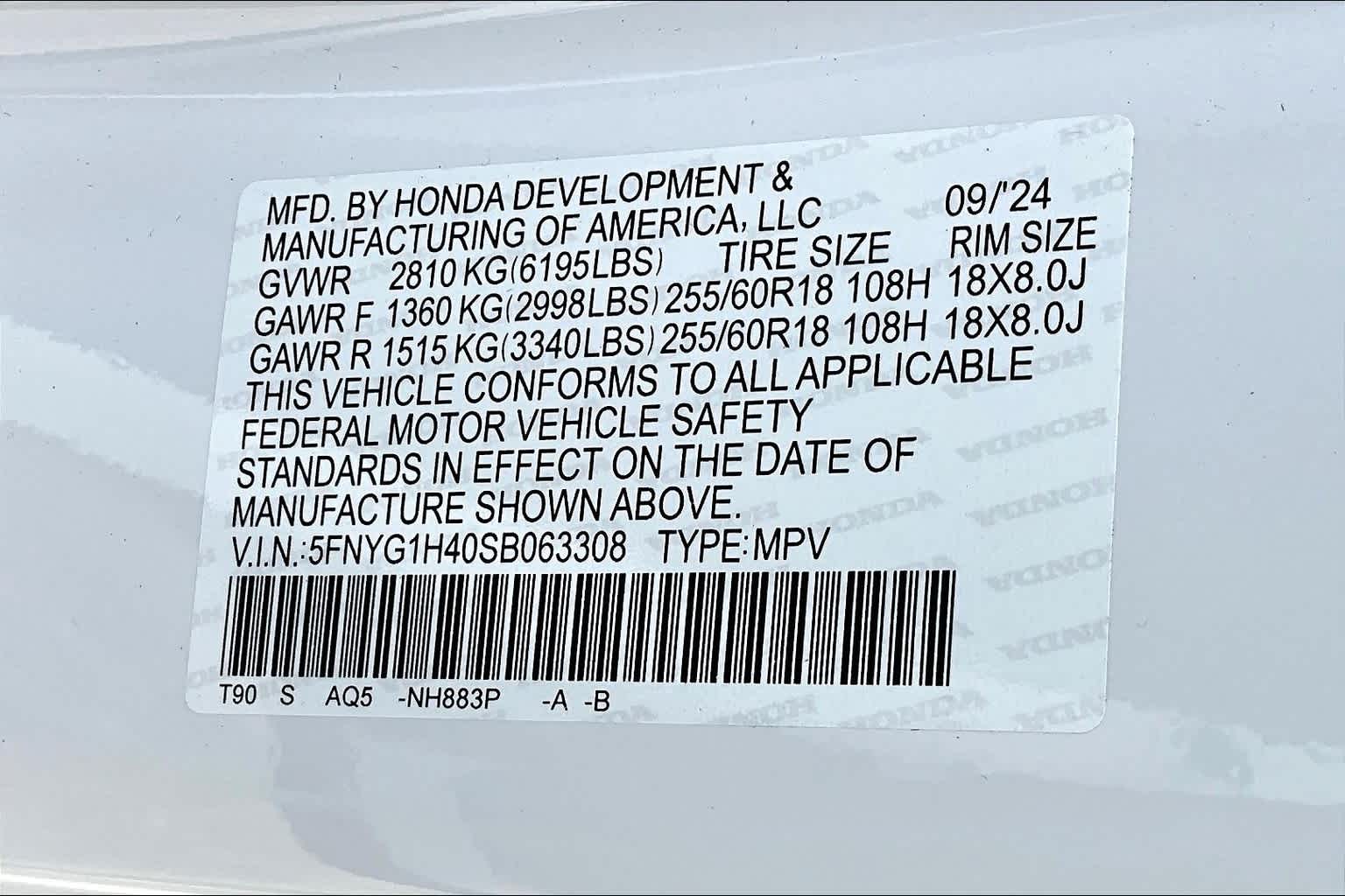 2025 Honda Pilot EX-L - Photo 17