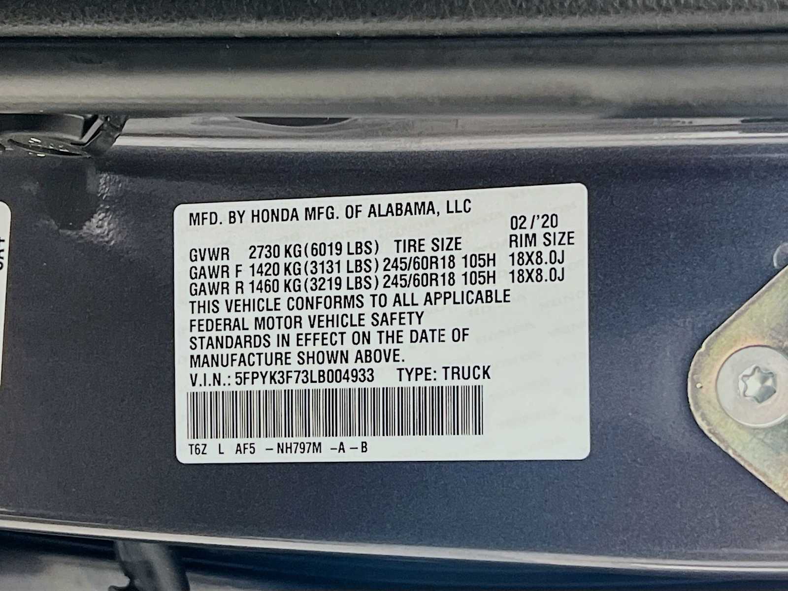 2020 Honda Ridgeline RTL-E - Photo 34