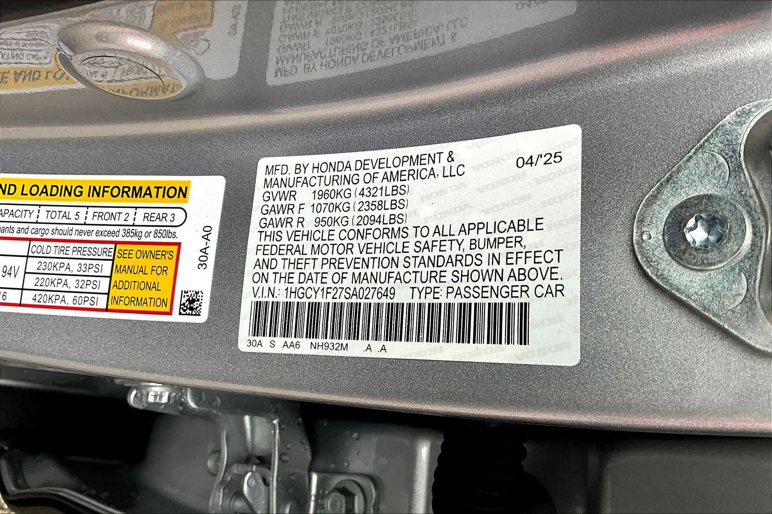 2025 Honda Accord LX - Photo 18