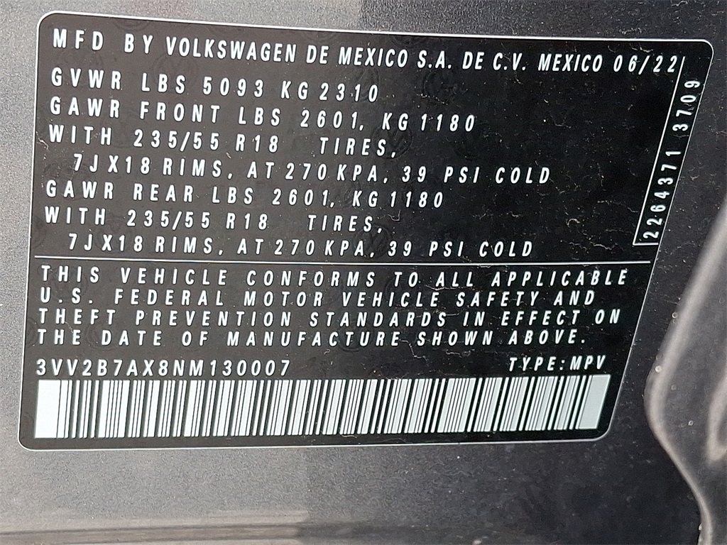 2022 Volkswagen Tiguan 2.0T SE - Photo 27