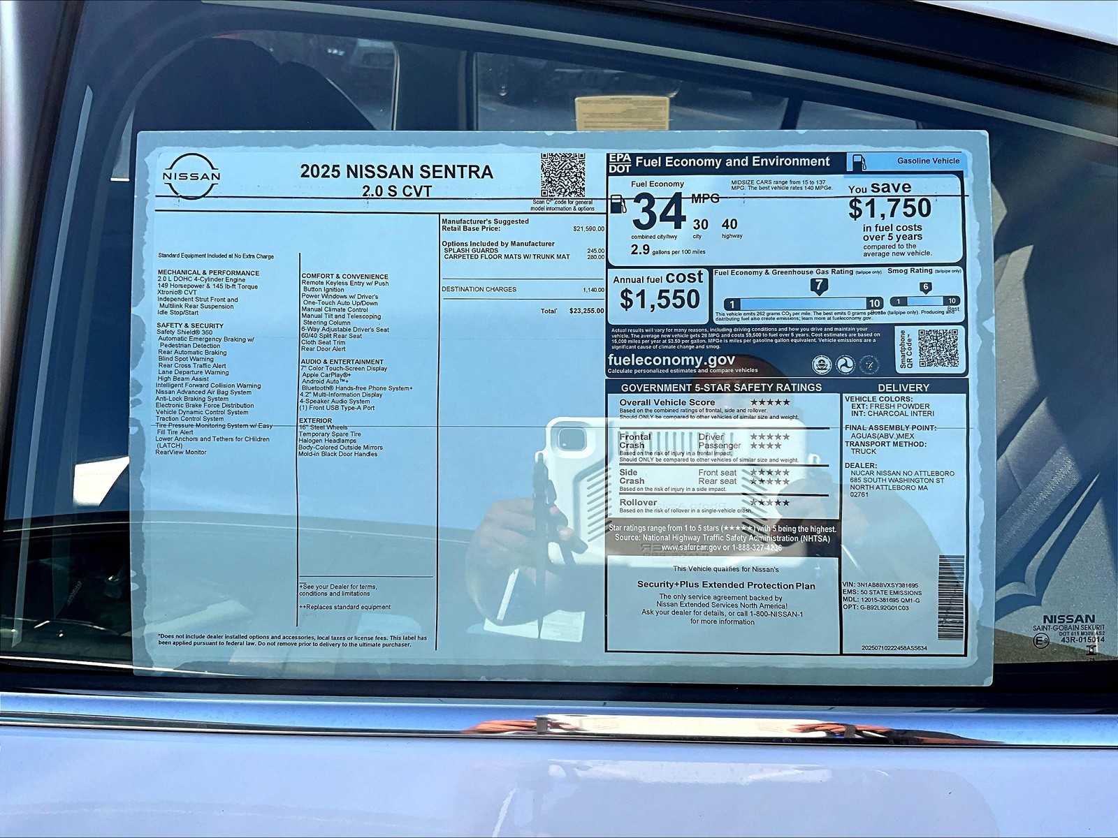 2025 Nissan Sentra S - Photo 17