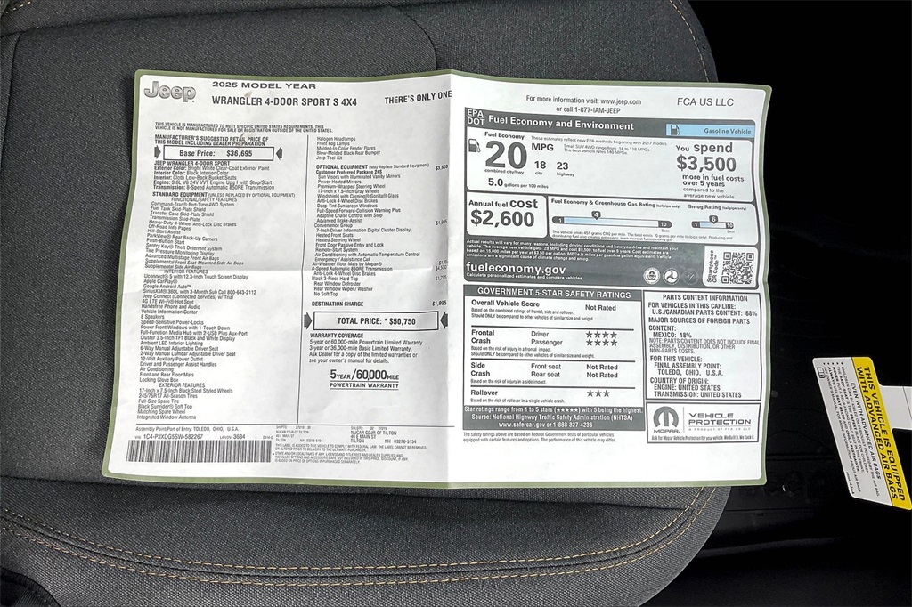 2025 Jeep Wrangler Sport S - Photo 17