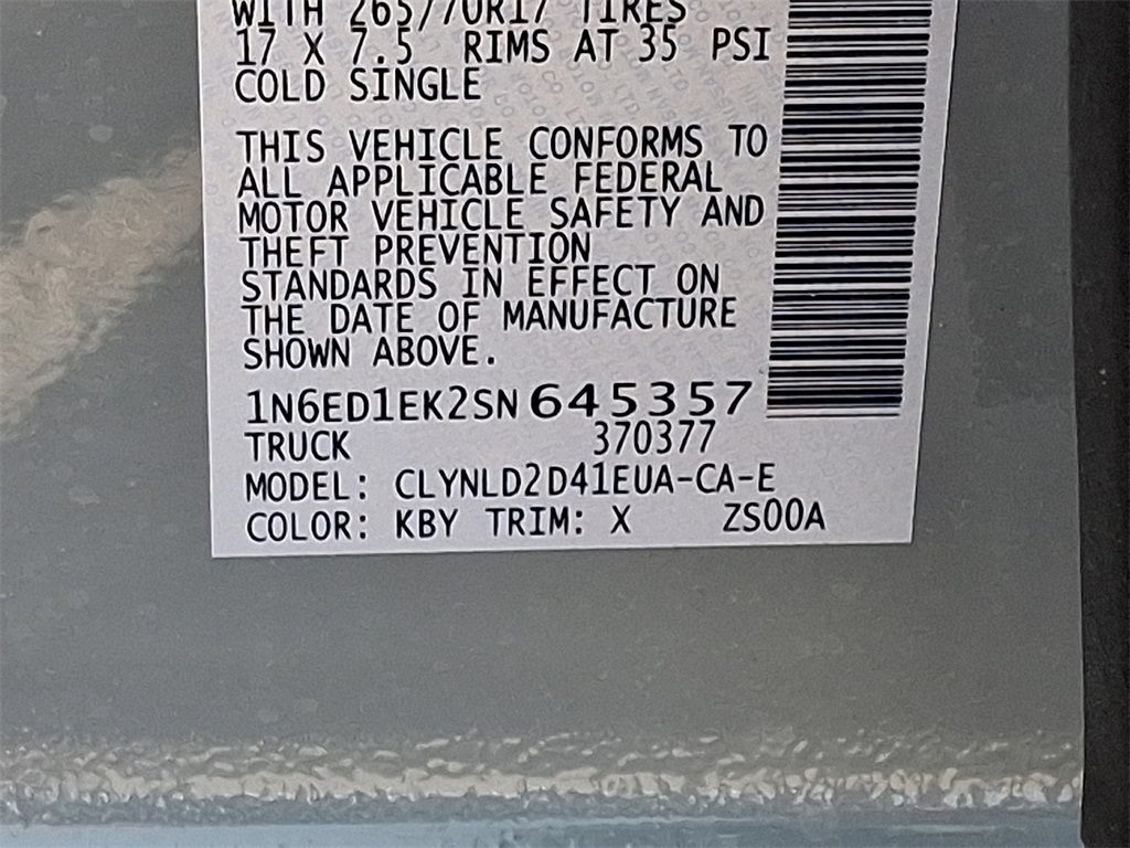 2025 Nissan Frontier PRO-4X - Photo 19