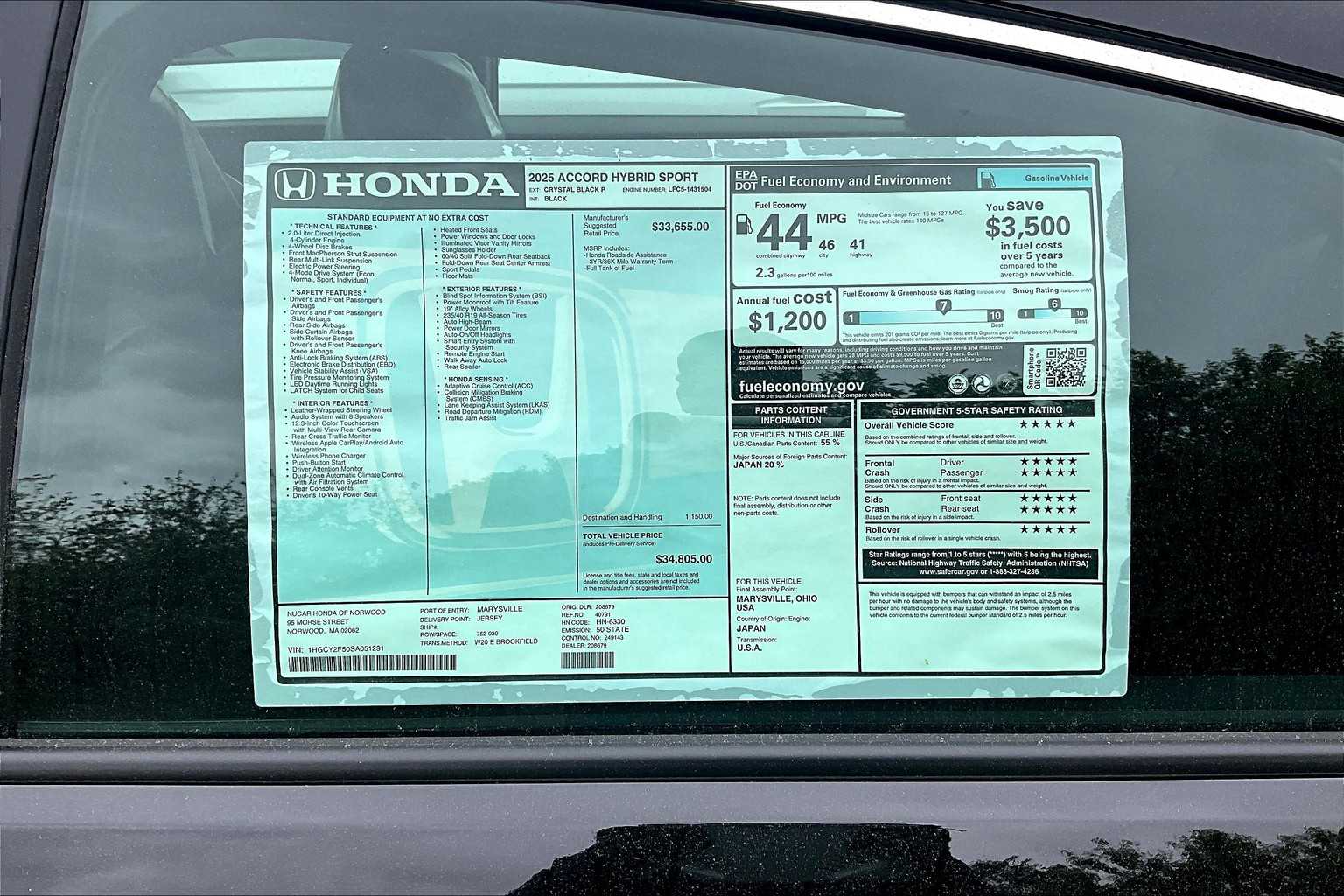 2025 Honda Accord Hybrid Sport - Photo 17