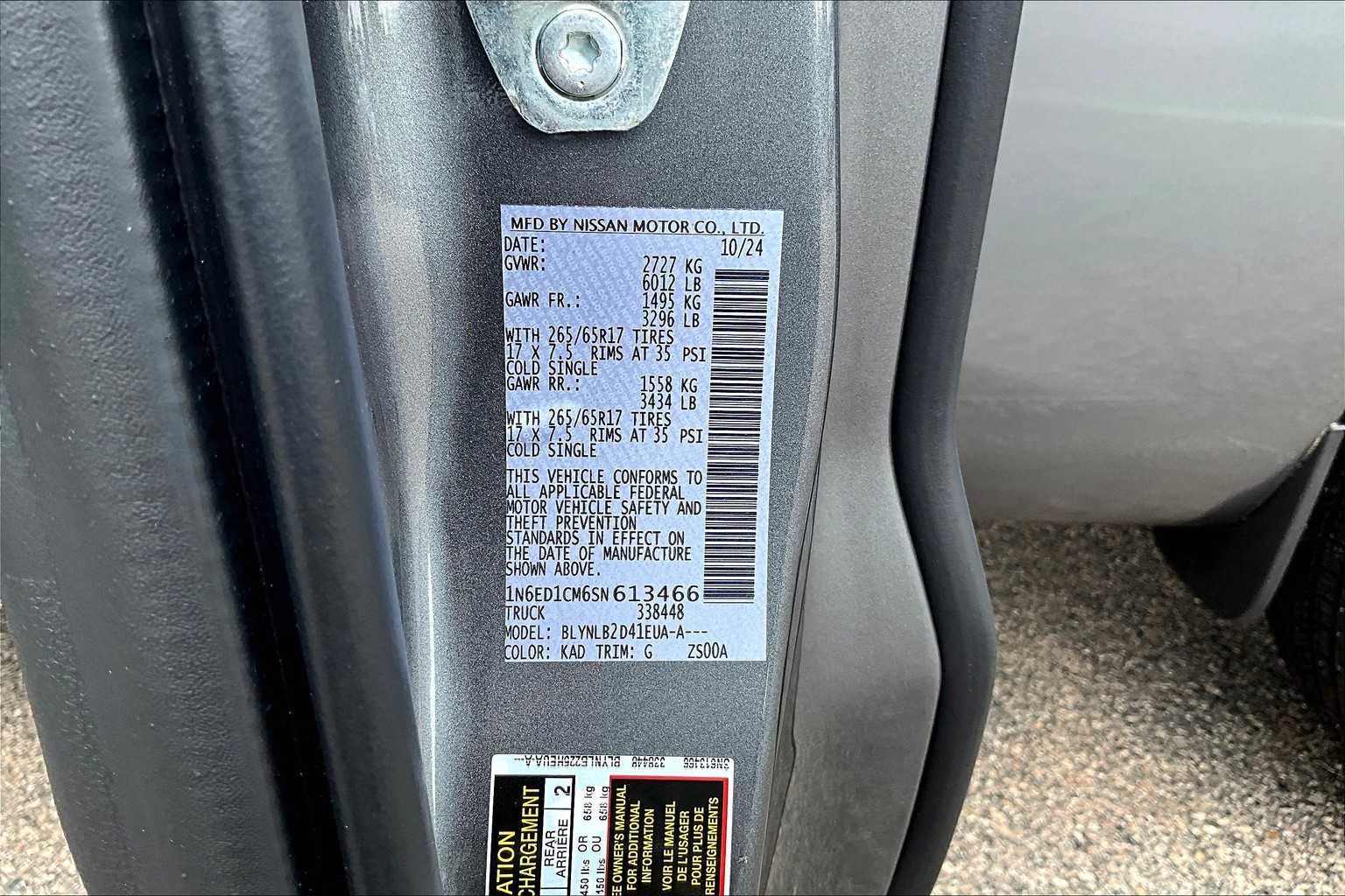 2025 Nissan Frontier SV - Photo 35