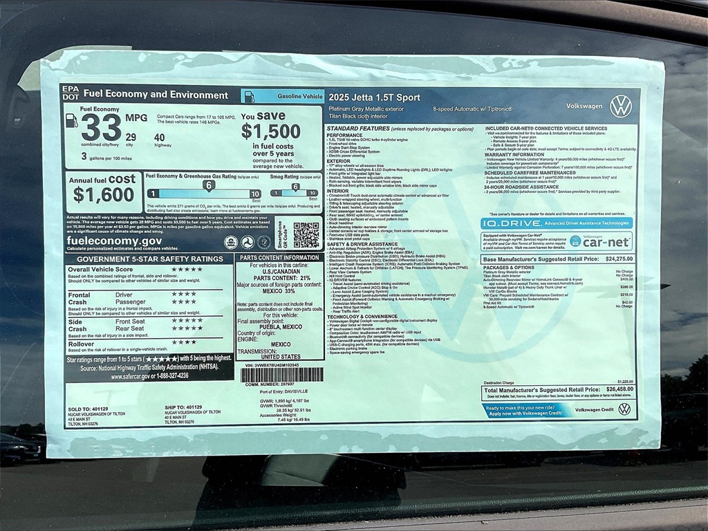 2025 Volkswagen Jetta 1.5T Sport - Photo 17