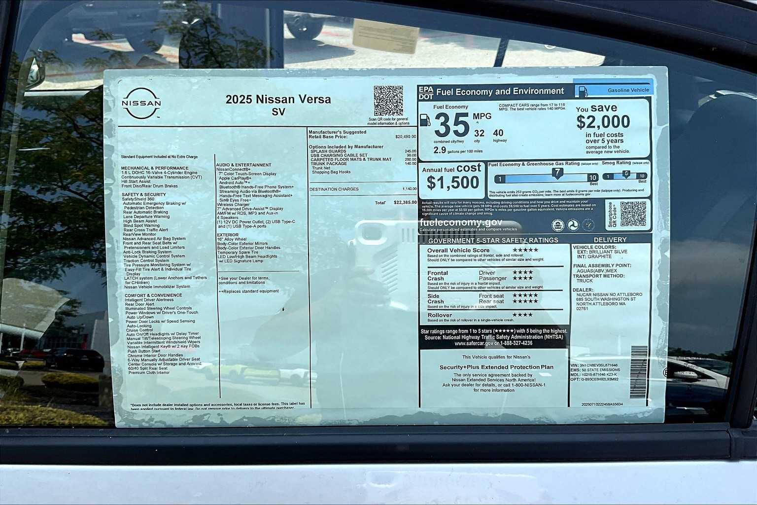 2025 Nissan Versa SV - Photo 18