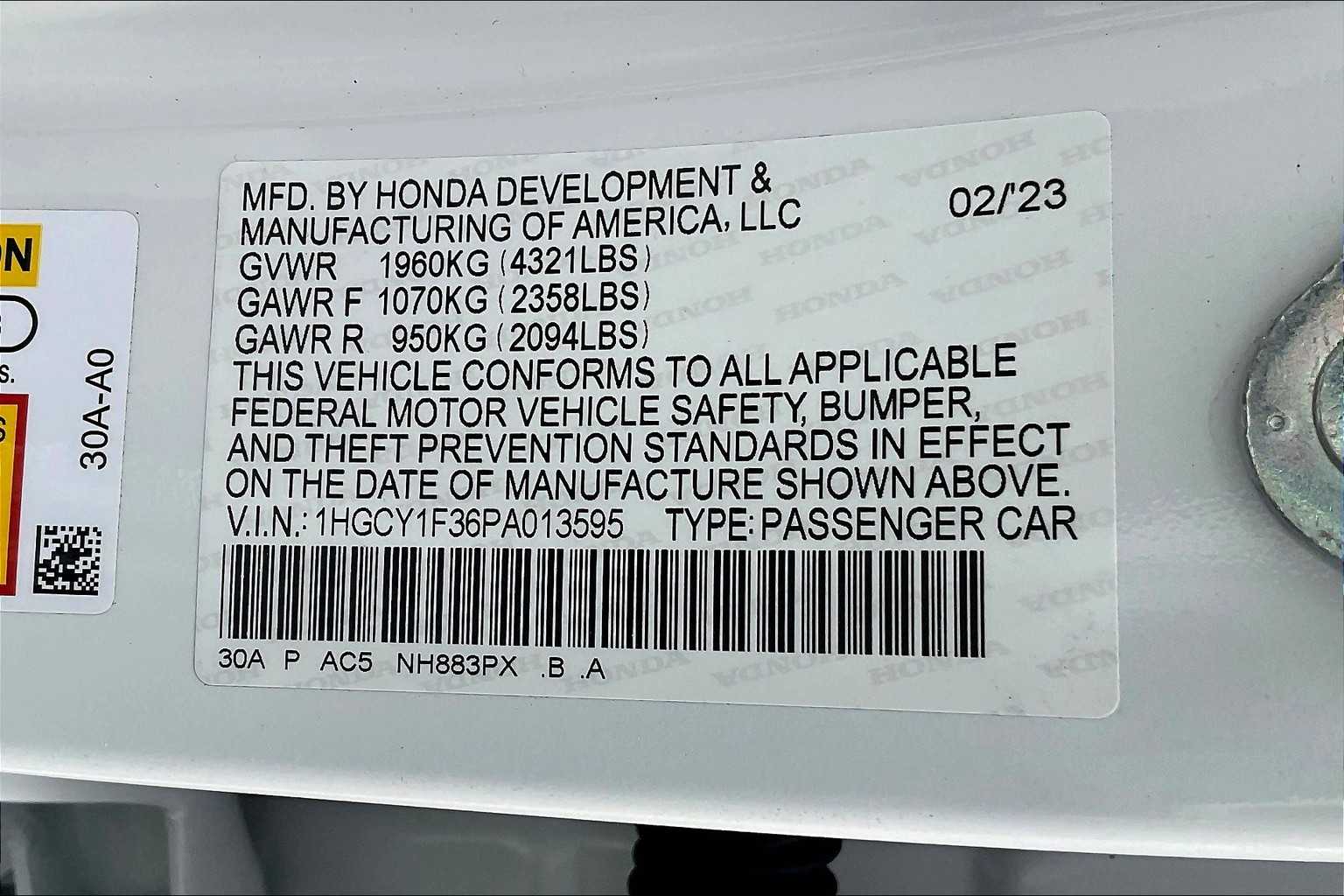 2023 Honda Accord EX - Photo 36