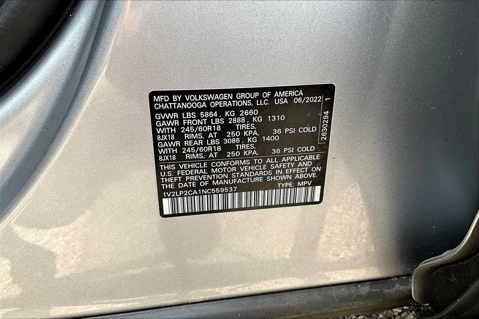 2022 Volkswagen Atlas 2.0T SE - Photo 35