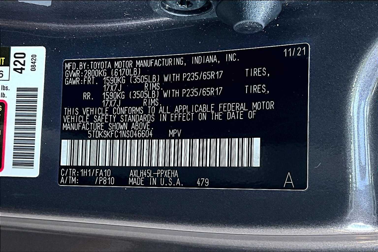 2022 Toyota Sienna LE - Photo 33