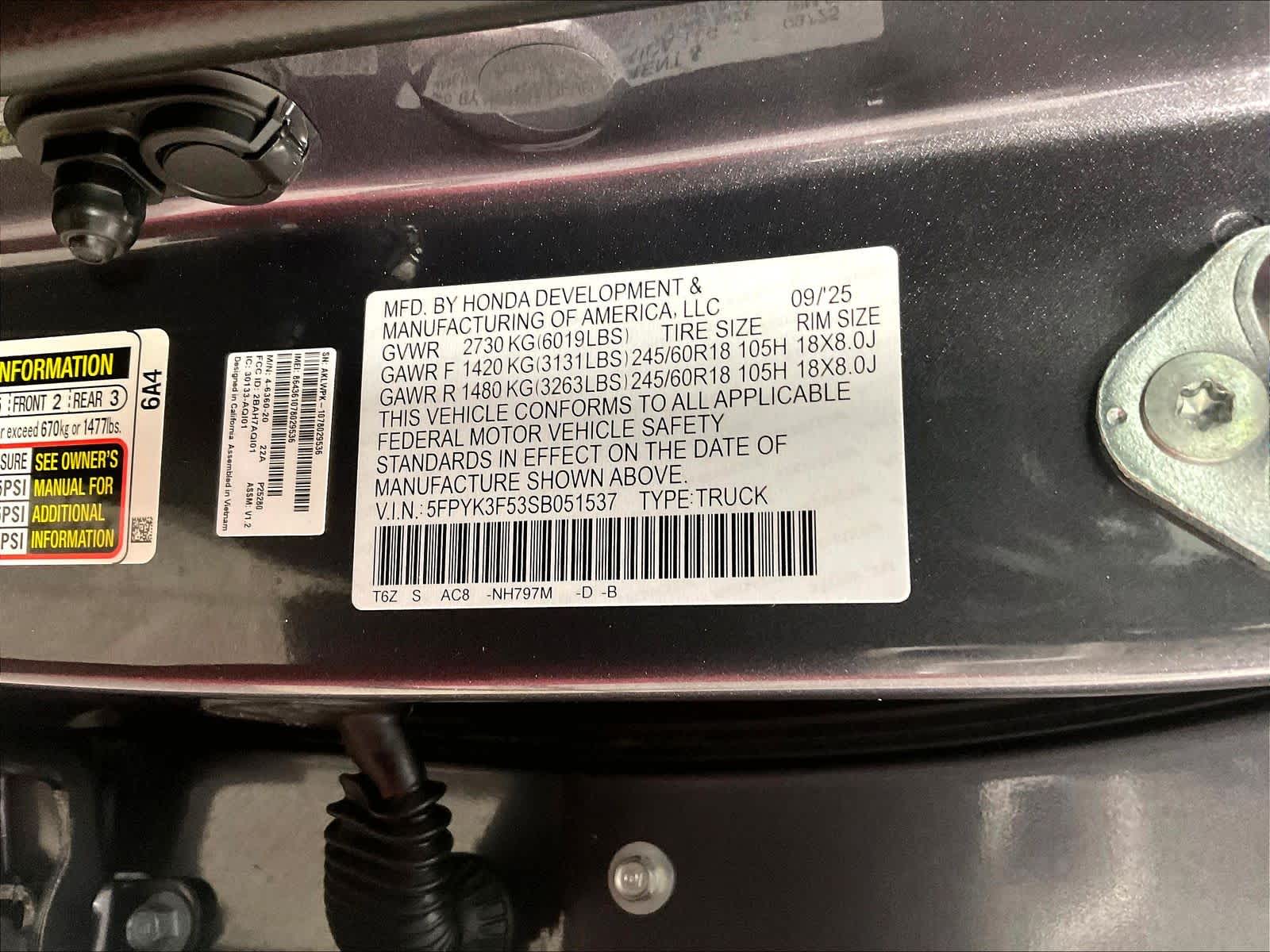 2025 Honda Ridgeline RTL - Photo 36