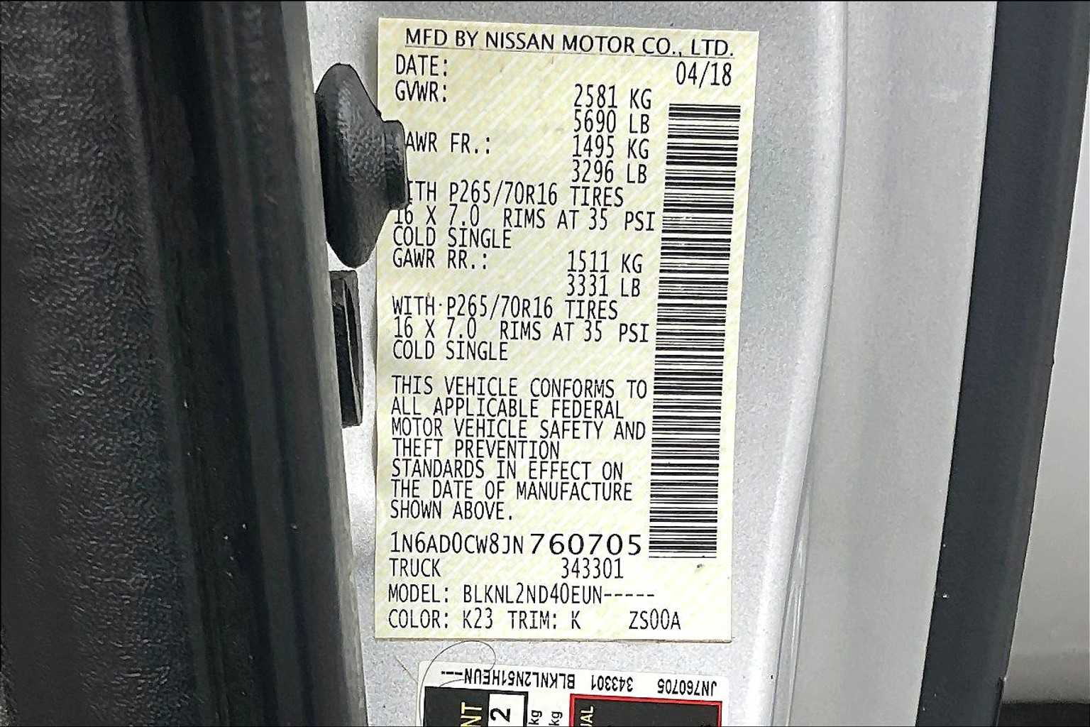 2018 Nissan Frontier SV V6 - Photo 34