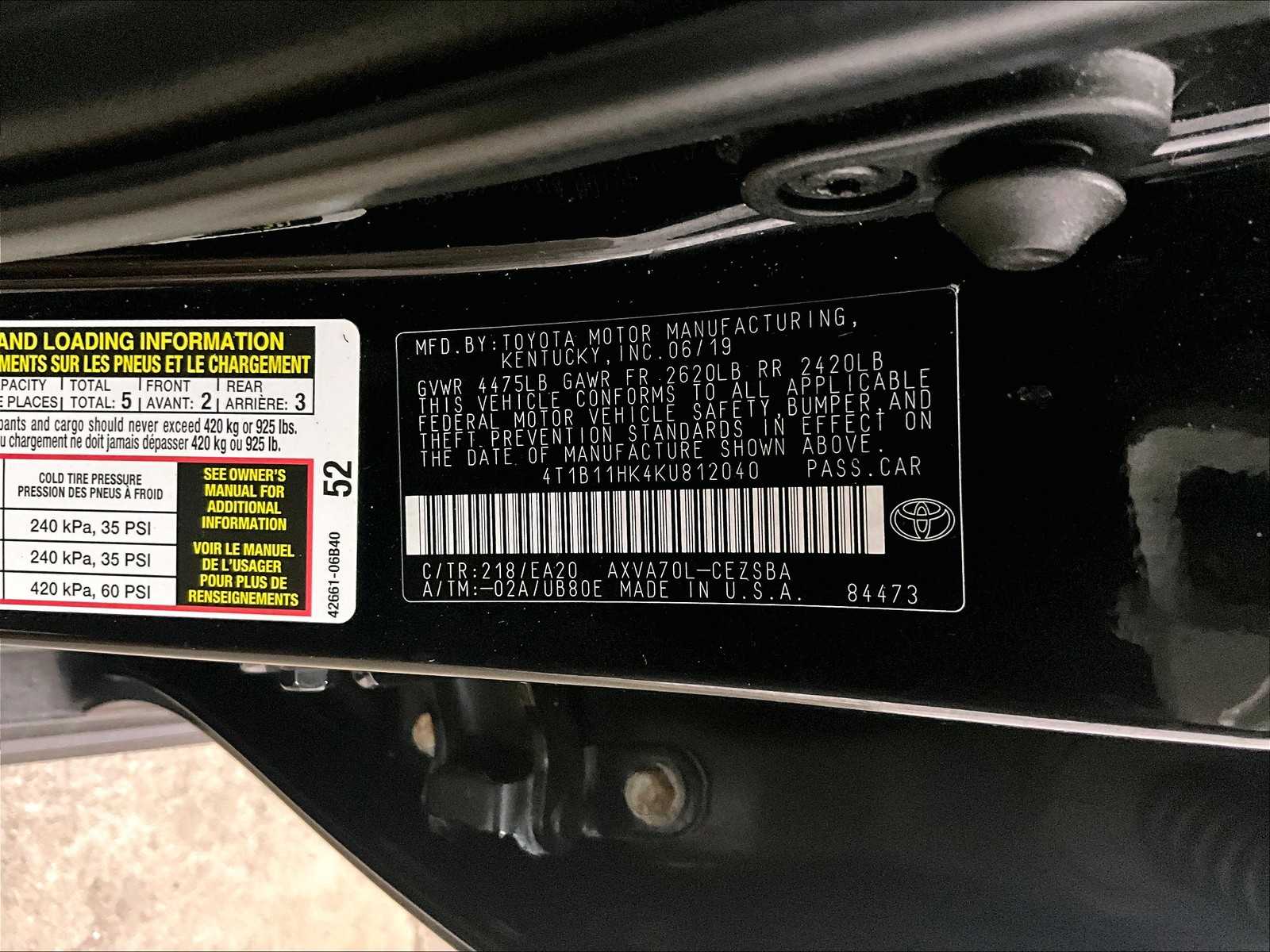 2019 Toyota Camry SE - Photo 33