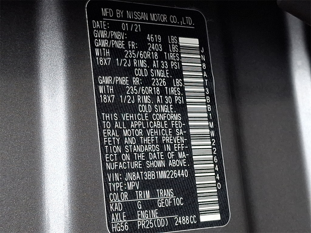 2021 Nissan Rogue SV - Photo 27