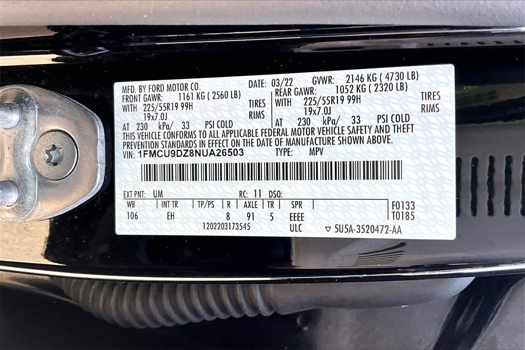 2022 Ford Escape Titanium Hybrid - Photo 33