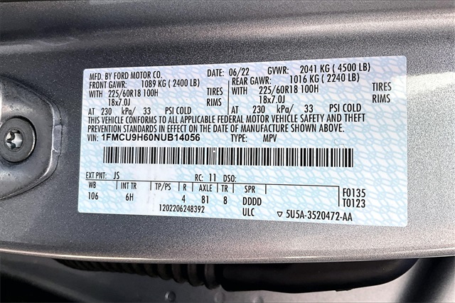 2022 Ford Escape SEL - Photo 33