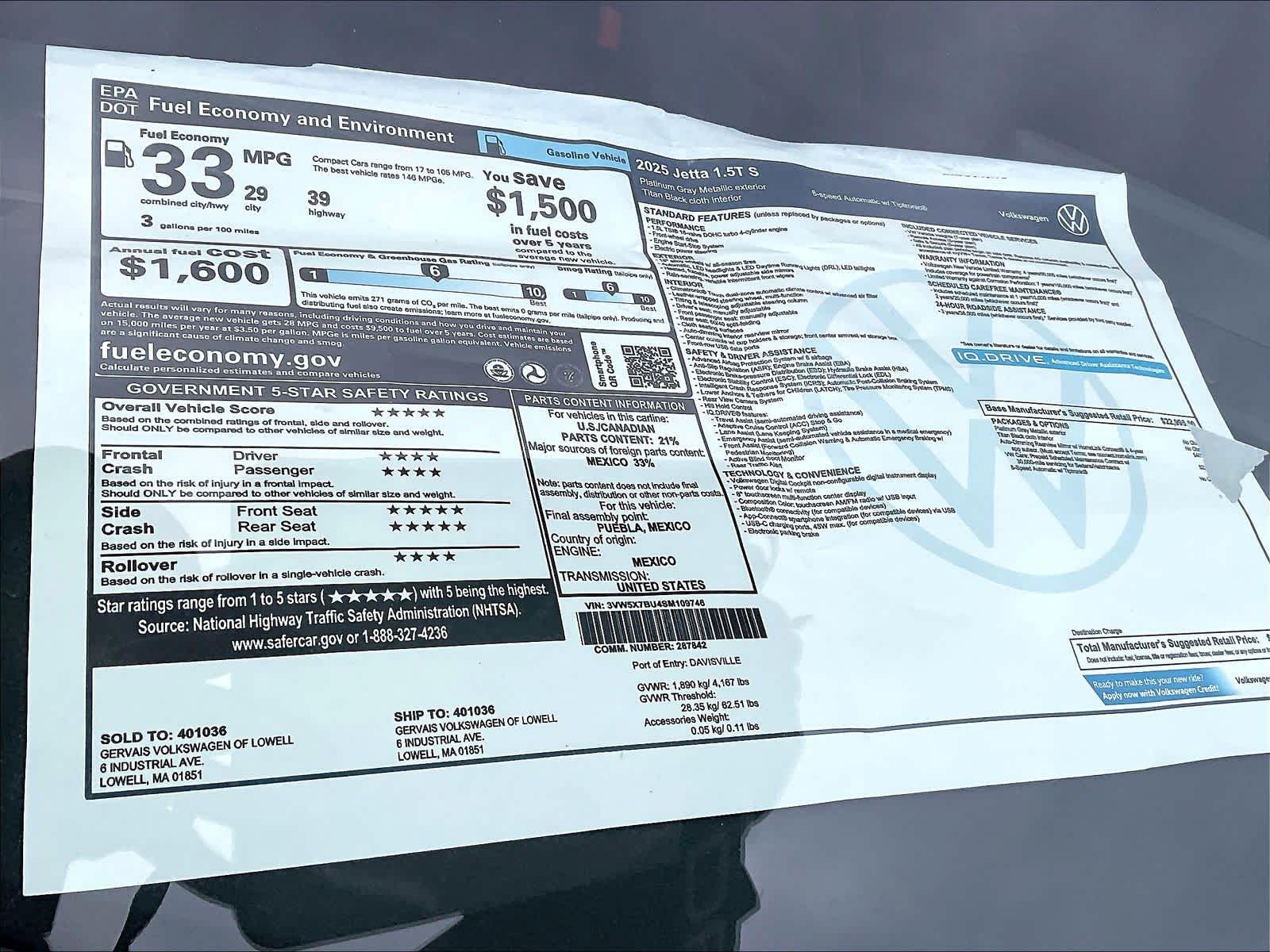 2025 Volkswagen Jetta S - Photo 18