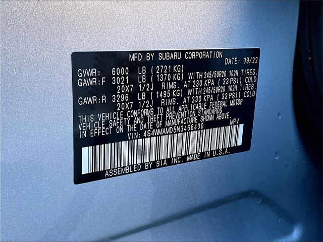 2022 Subaru Ascent Limited - Photo 34