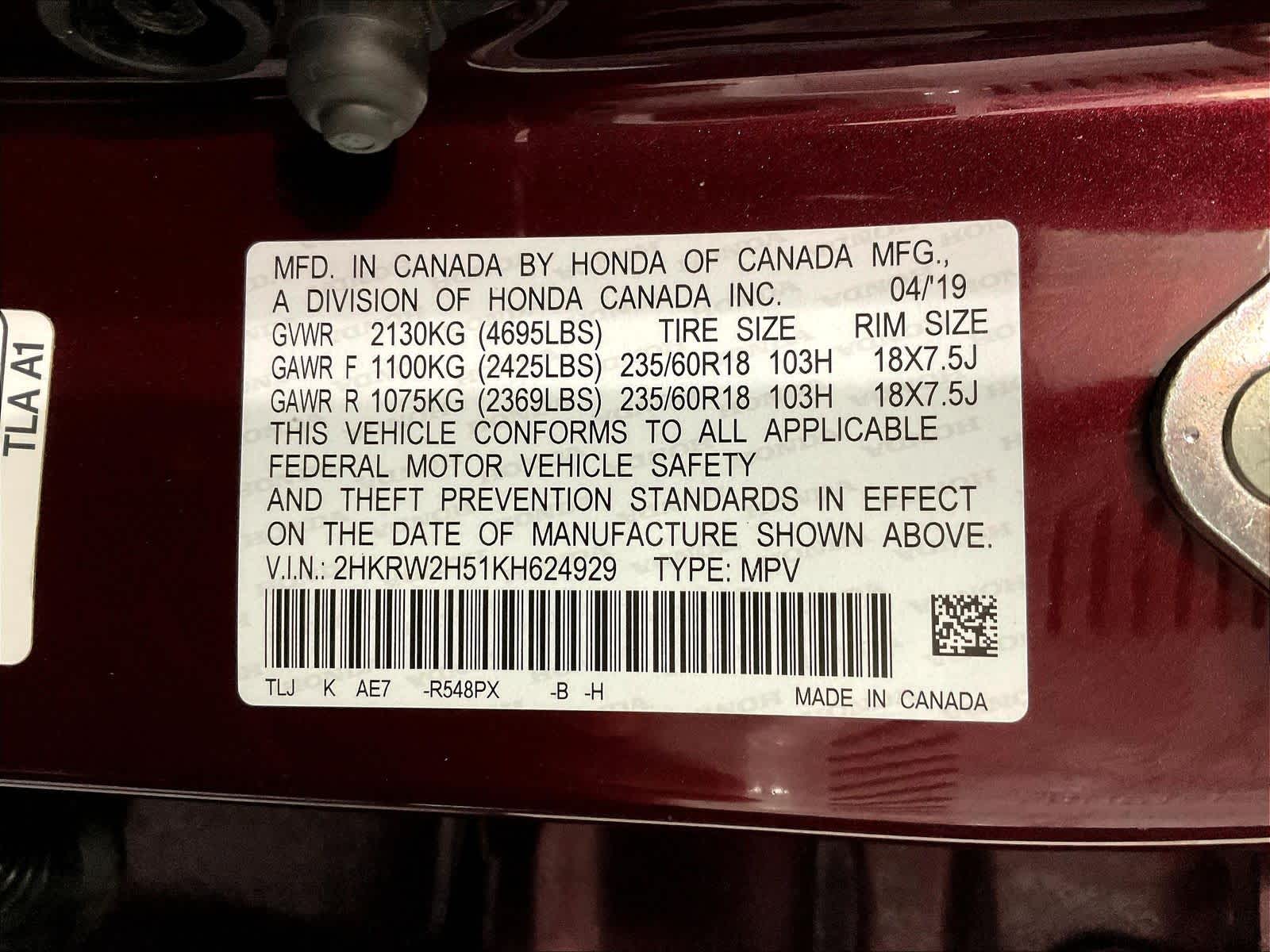 2019 Honda CR-V EX - Photo 36