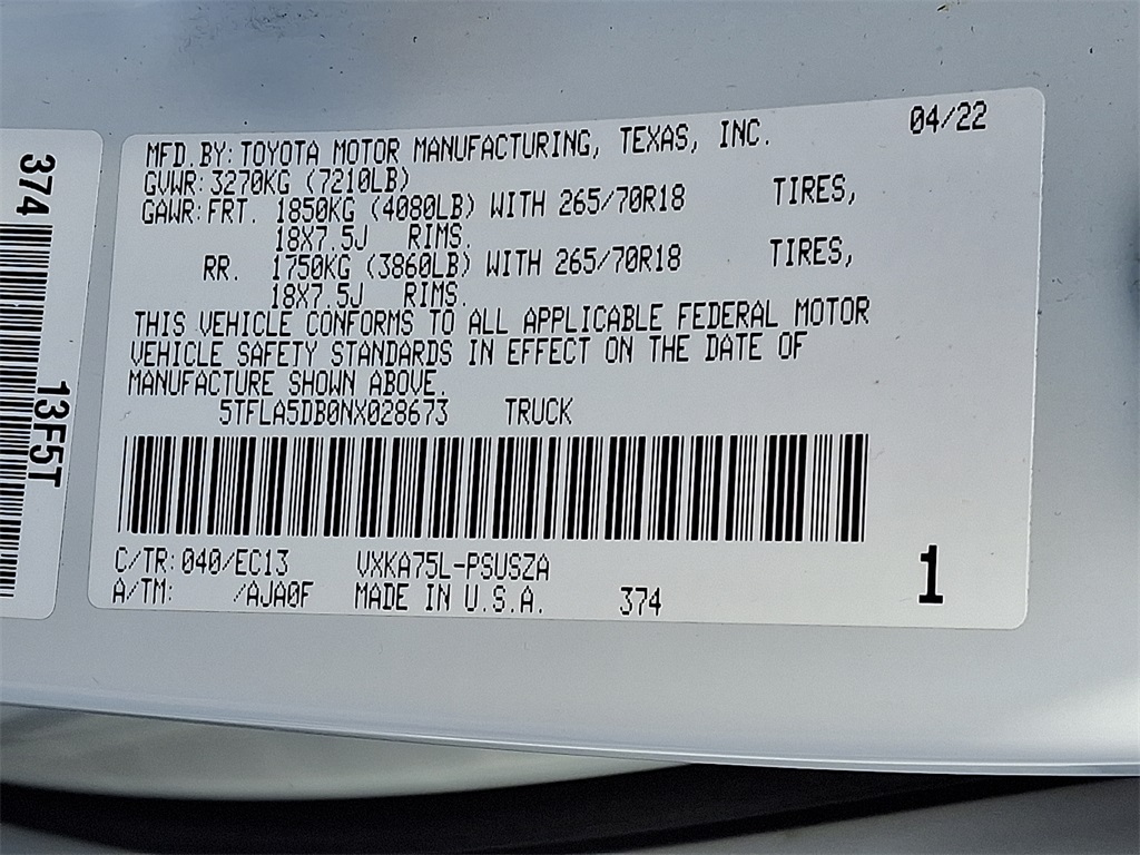 2022 Toyota Tundra SR5 - Photo 25