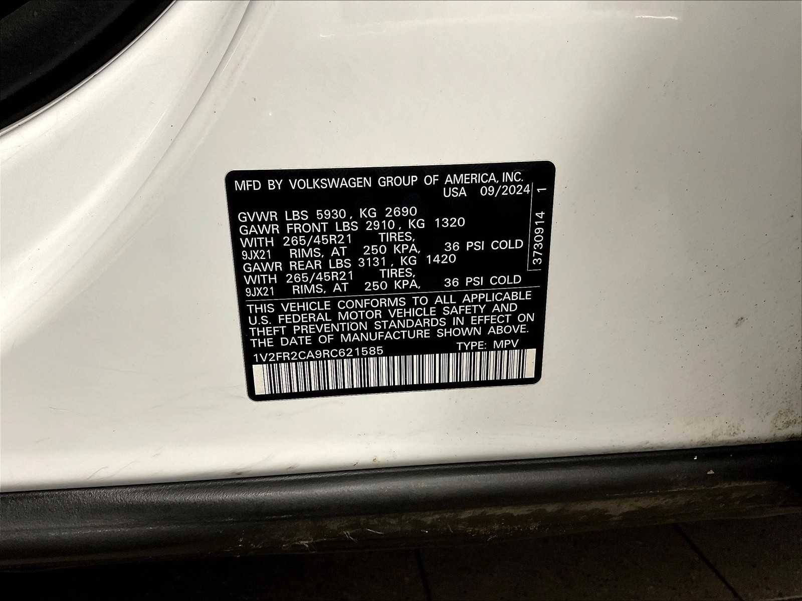 2024 Volkswagen Atlas 2.0T SEL Premium R-Line - Photo 37