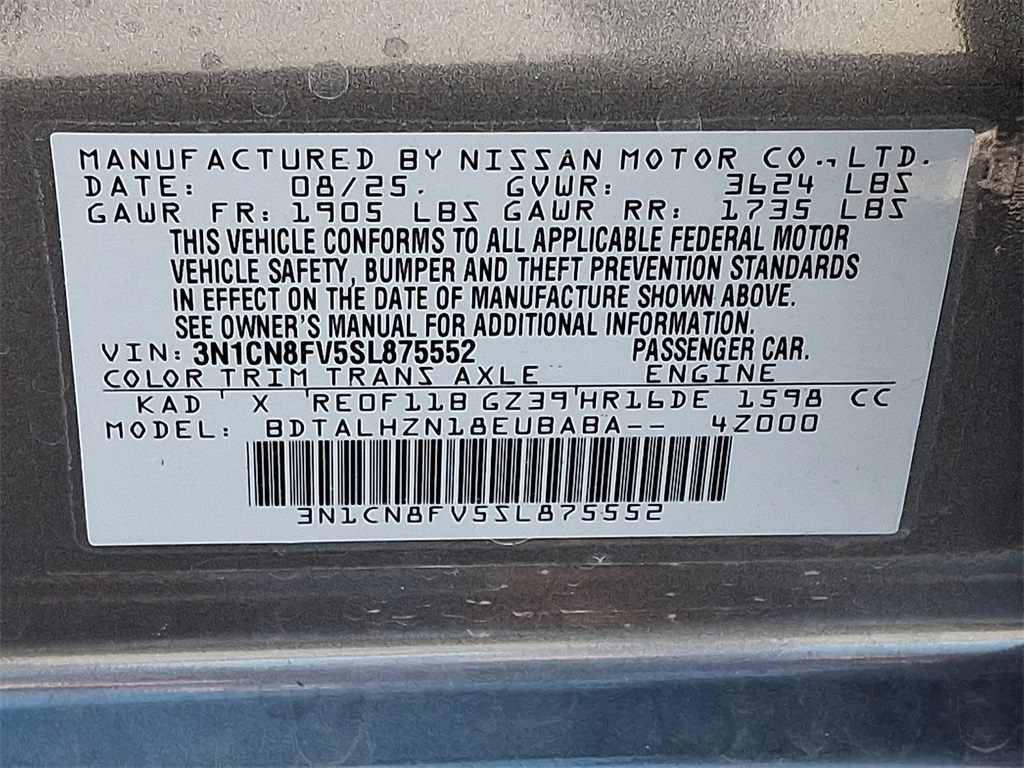 2025 Nissan Versa 1.6 SR - Photo 17