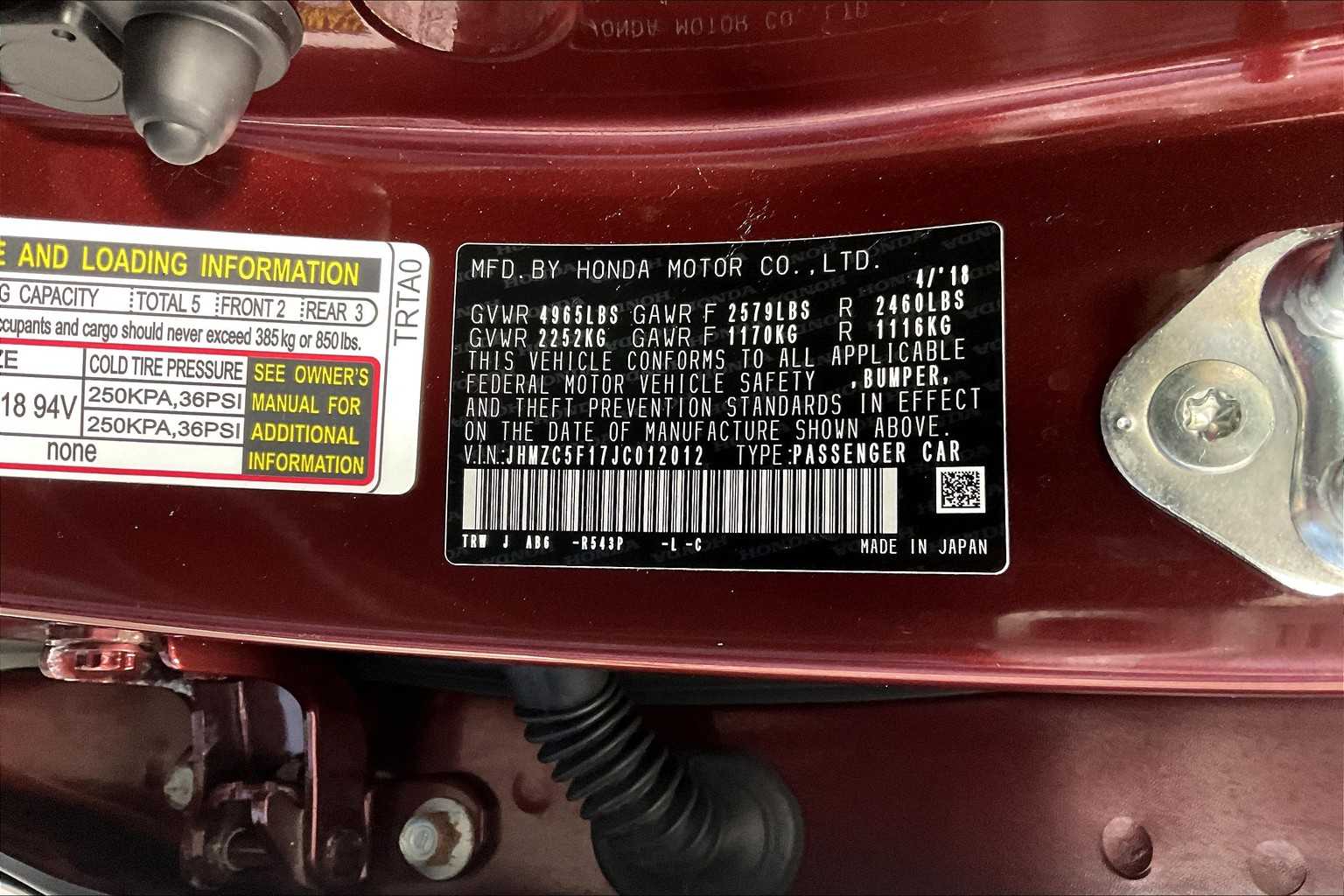 2018 Honda Clarity Plug-In Hybrid  - Photo 34