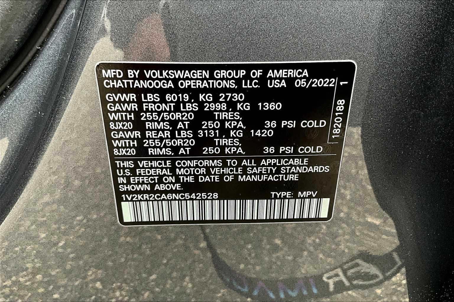 2022 Volkswagen Atlas 3.6L V6 SE w/Technology - Photo 37