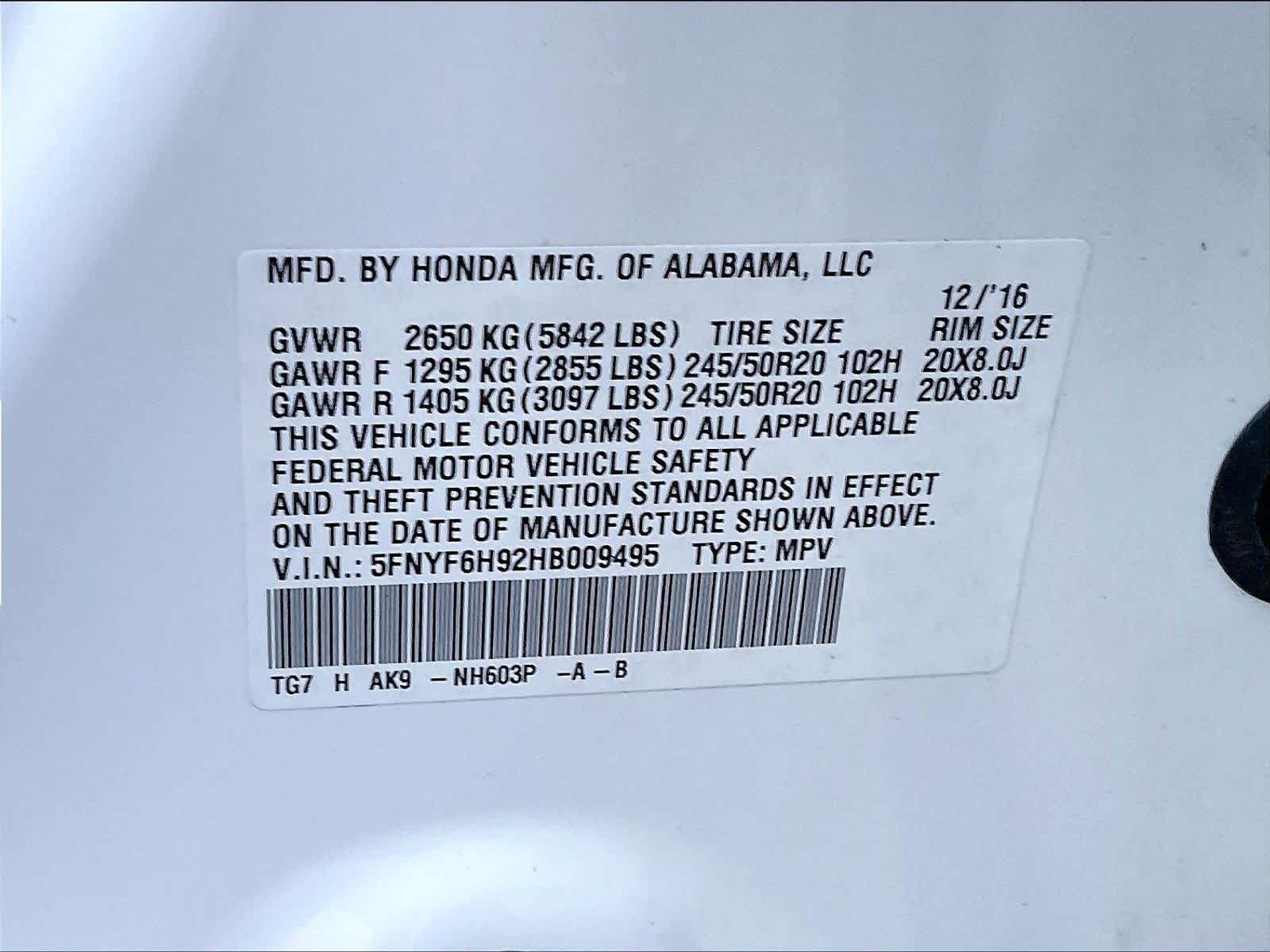 2017 Honda Pilot Touring - Photo 35