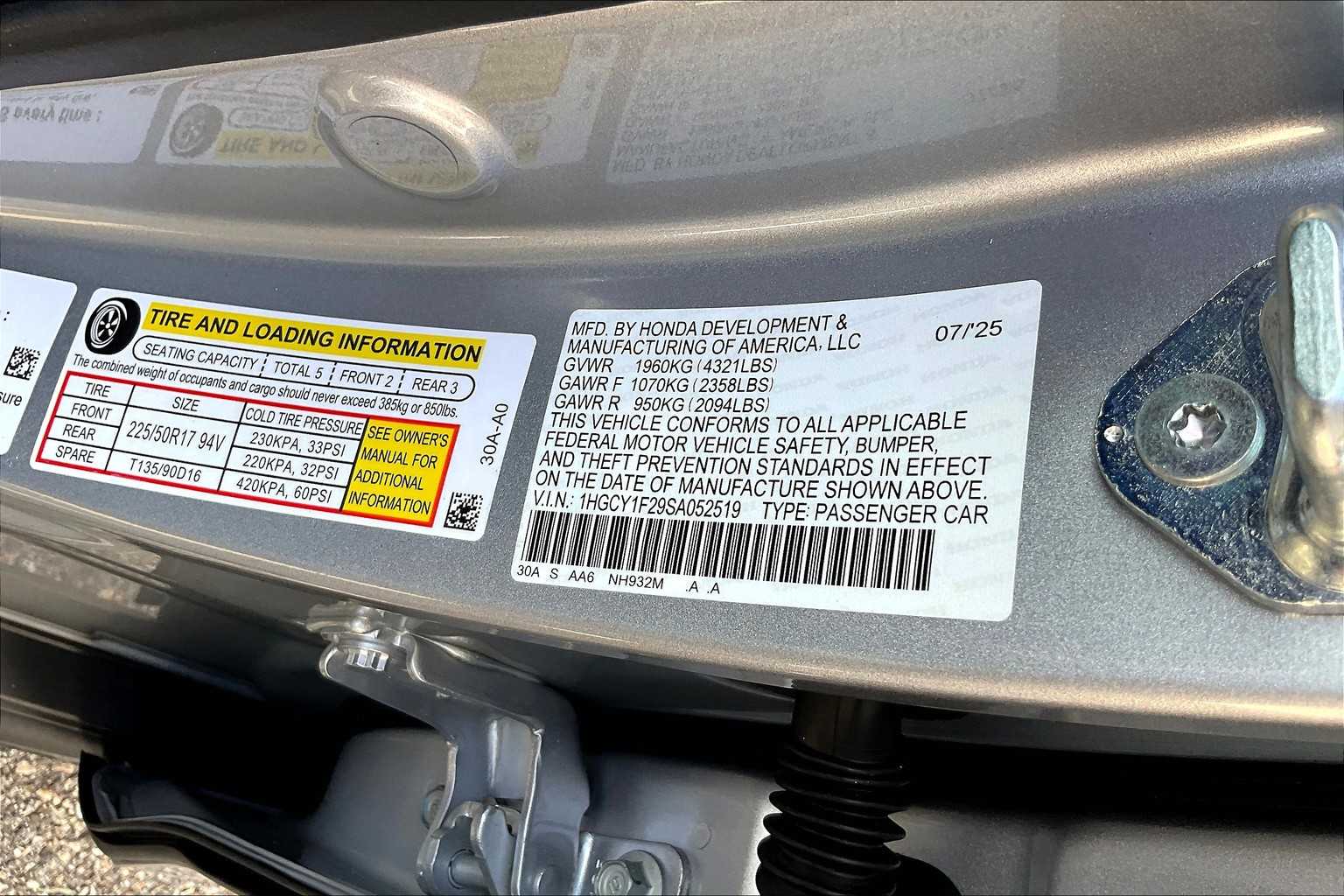 2025 Honda Accord LX - Photo 18