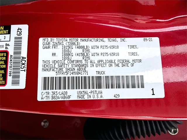 2021 Toyota Tundra Limited - Photo 34