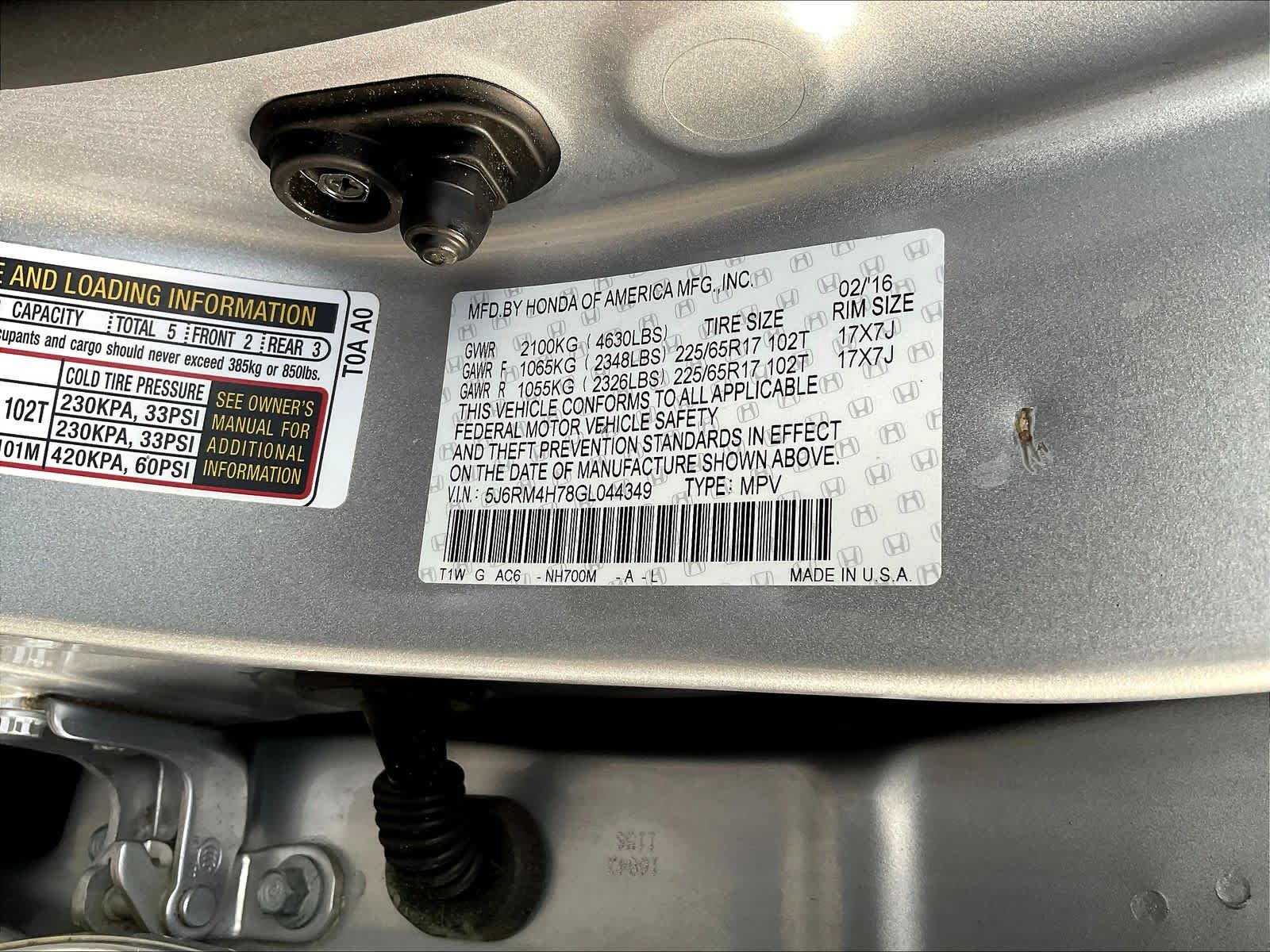 2016 Honda CR-V EX-L - Photo 34