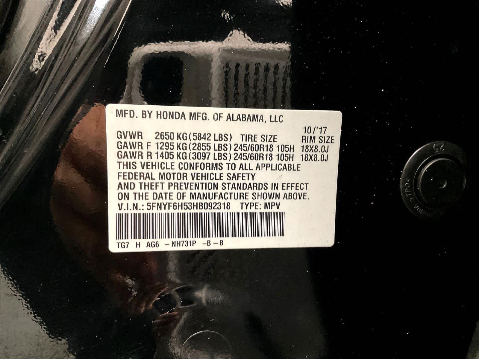 2017 Honda Pilot EX-L - Photo 37