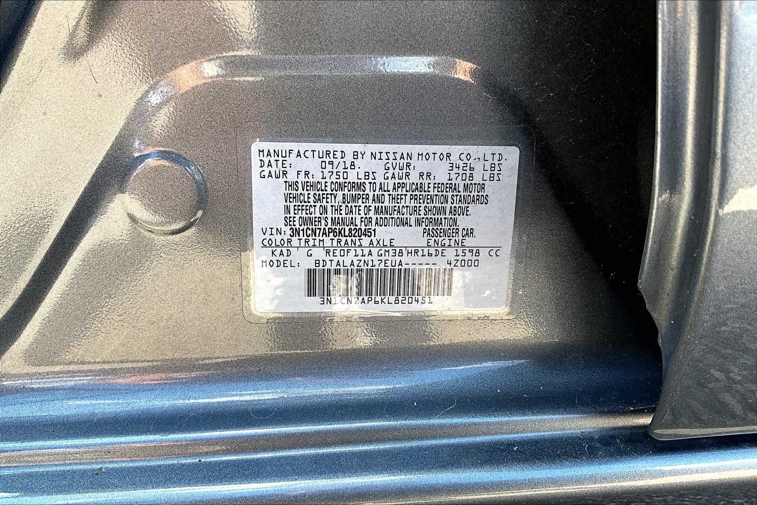 2019 Nissan Versa S Plus - Photo 6