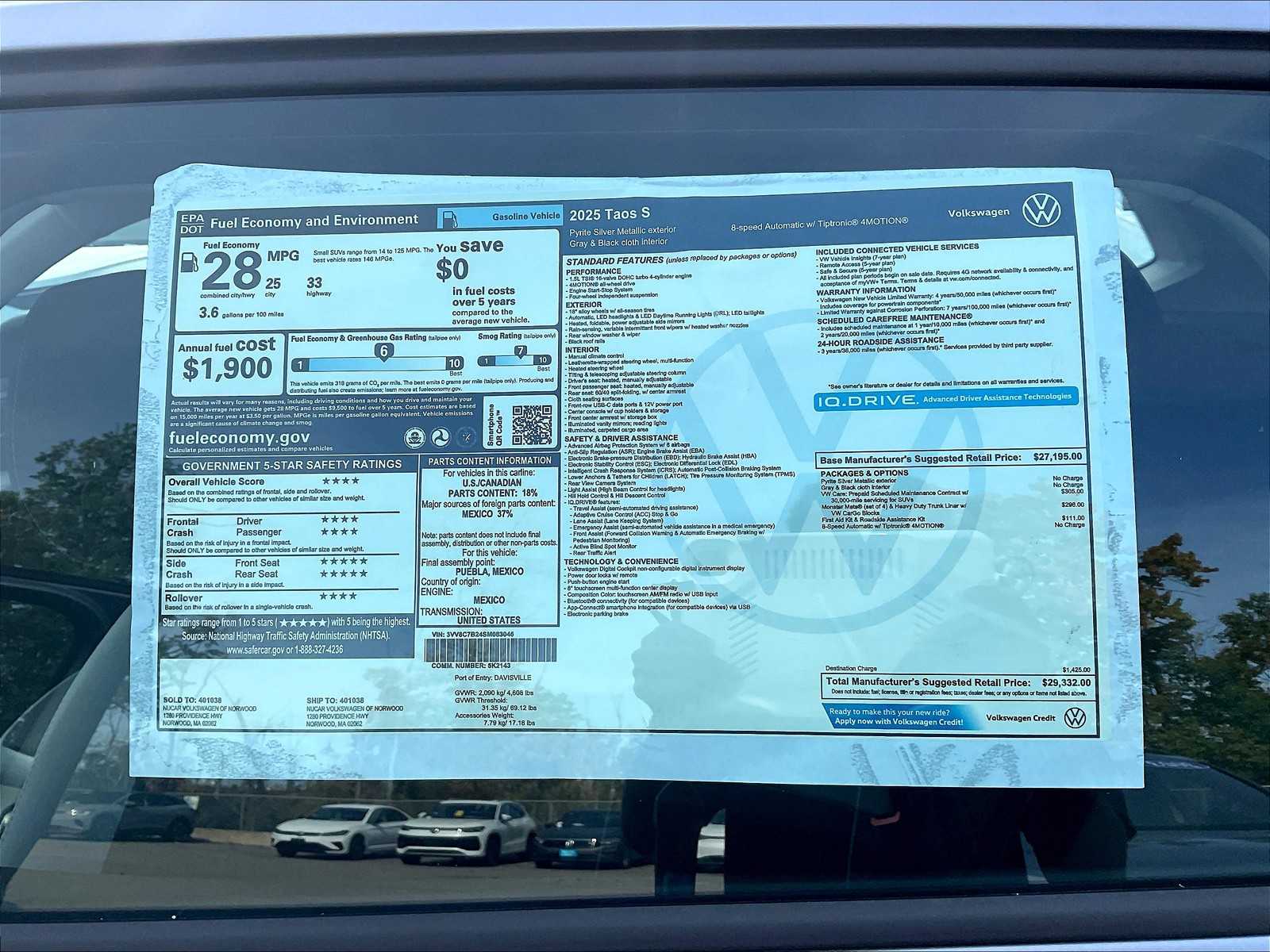 2025 Volkswagen Taos S - Photo 17